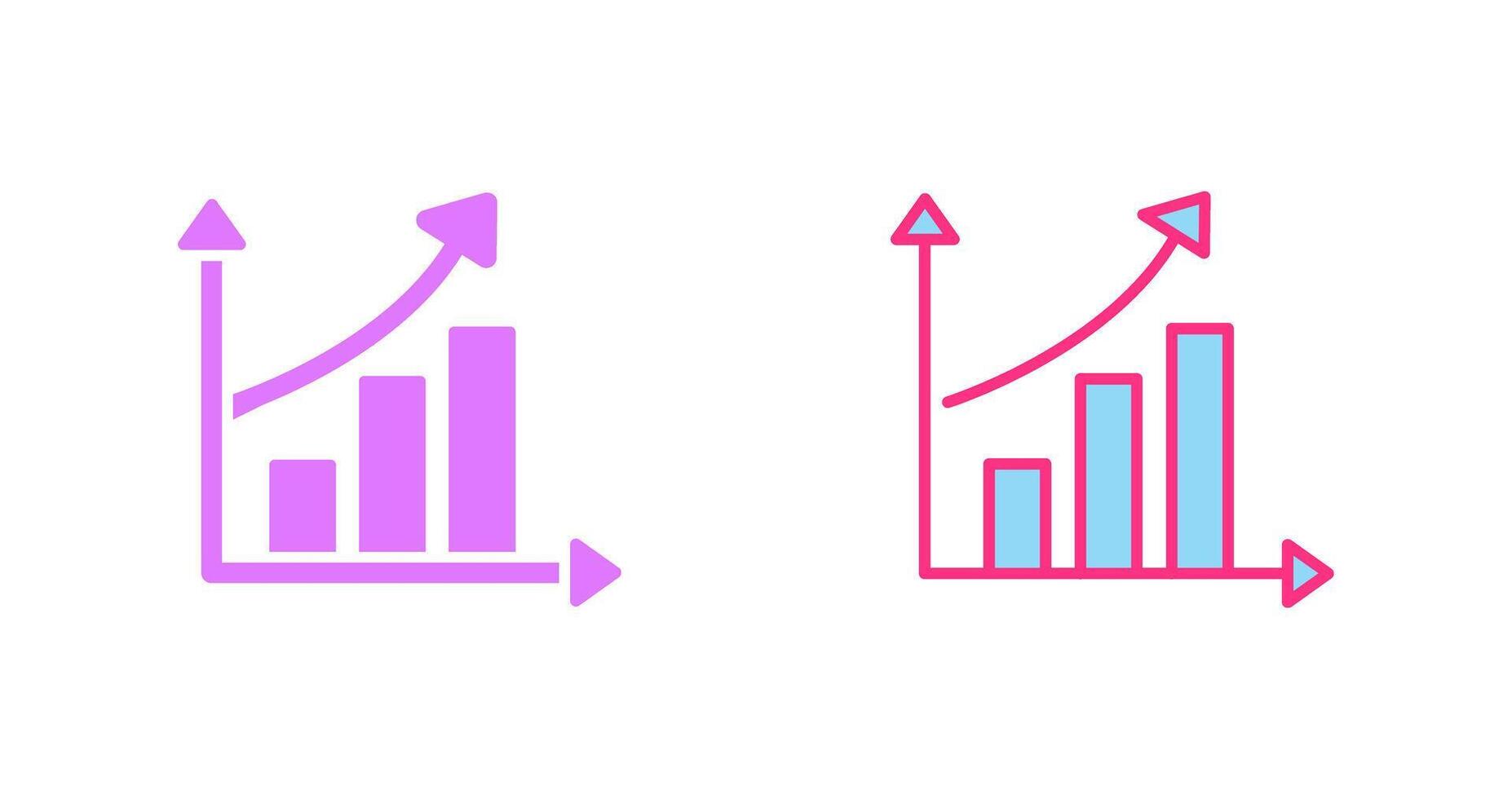 Rising Statistics Icon vector