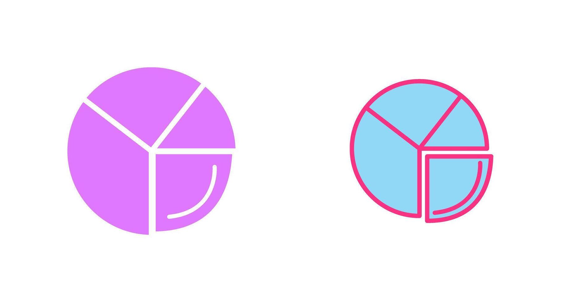 Pie Chart Analysis Icon vector