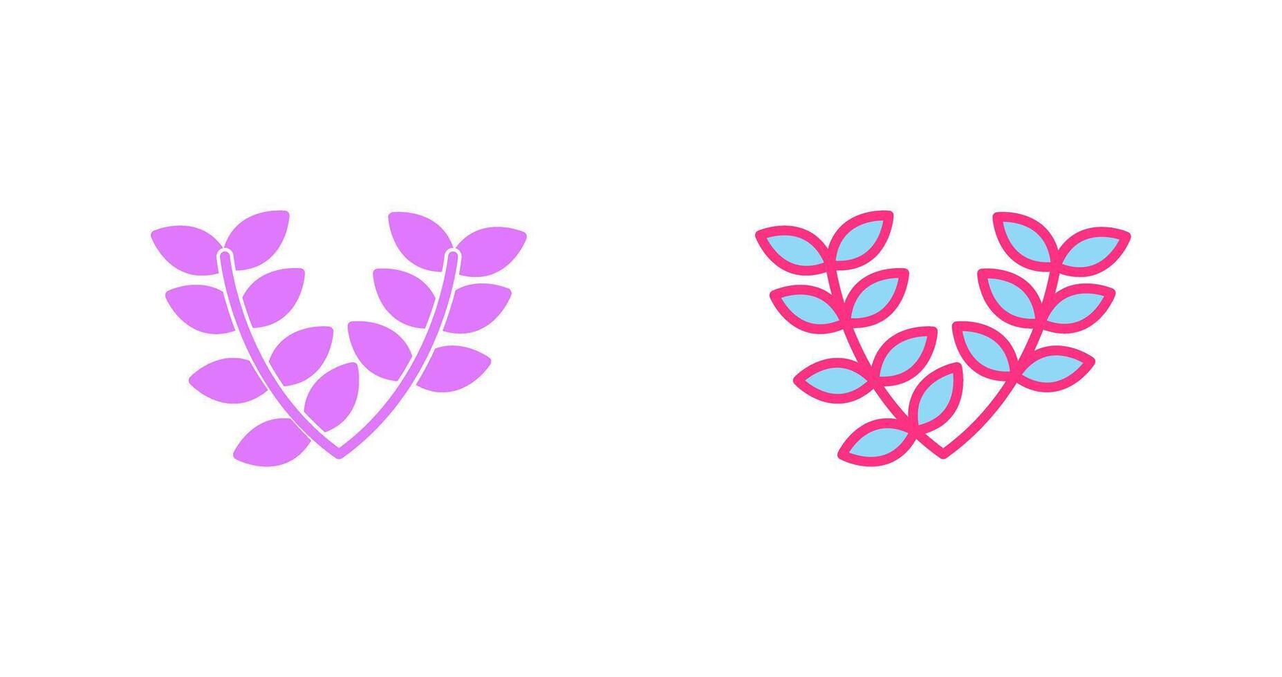 Leaves Wreath Icon vector