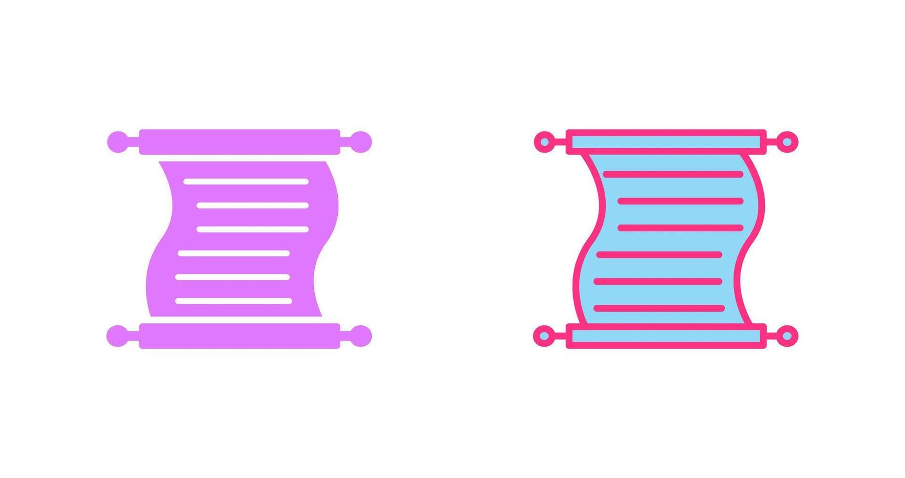 Scroll of Paper Icon vector