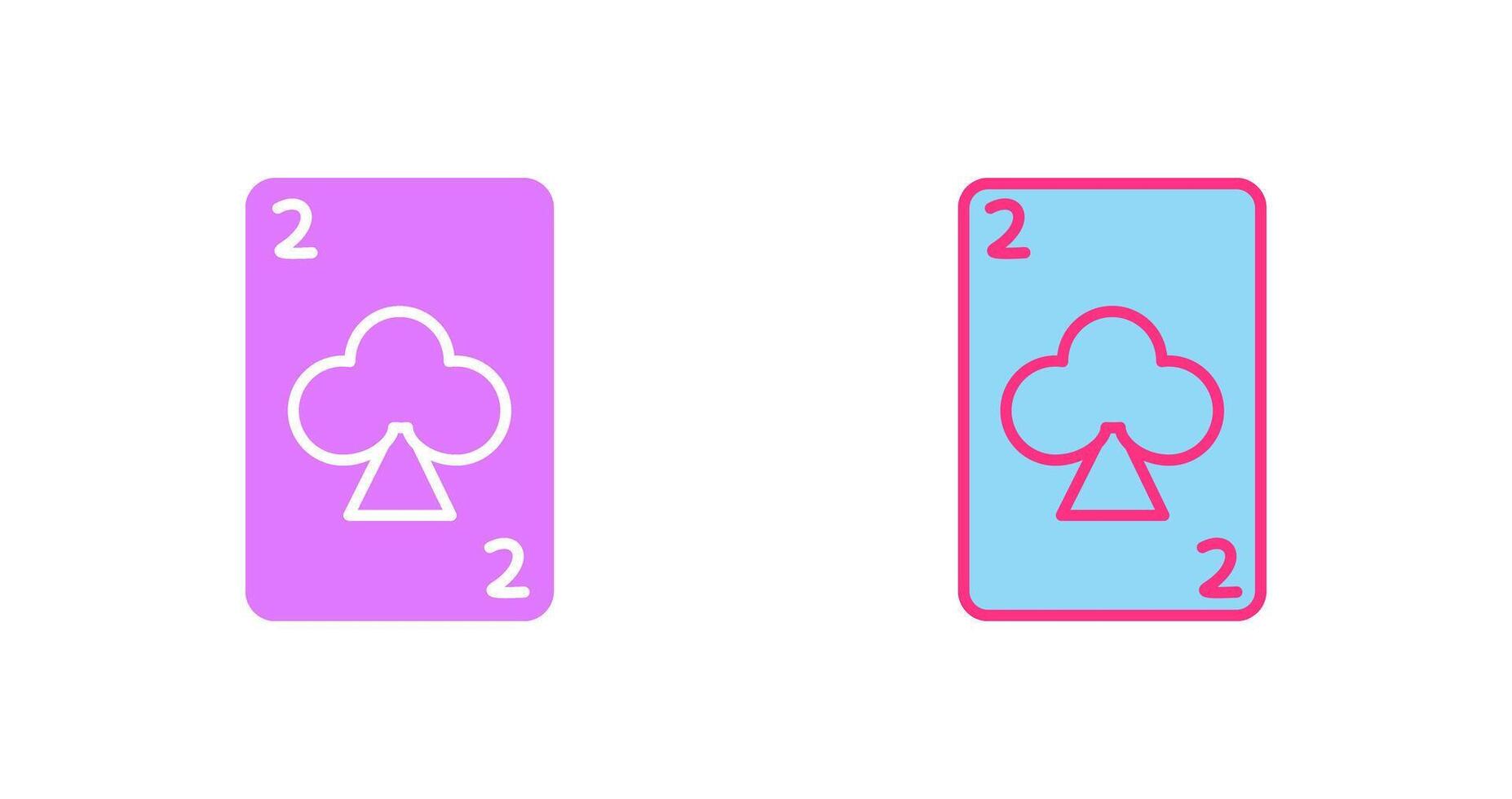 Clubs Card Icon vector