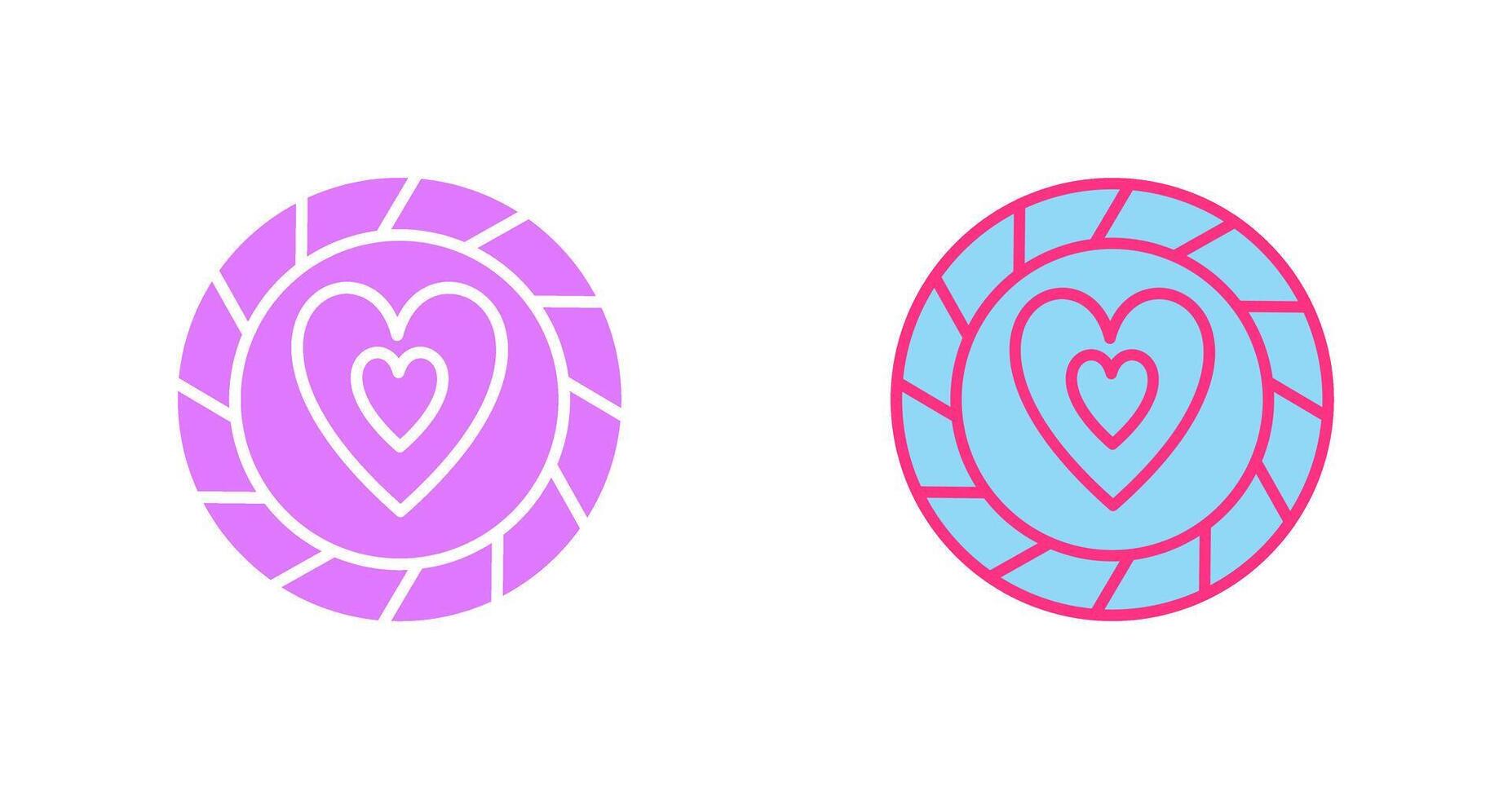 Heart Chip Icon vector