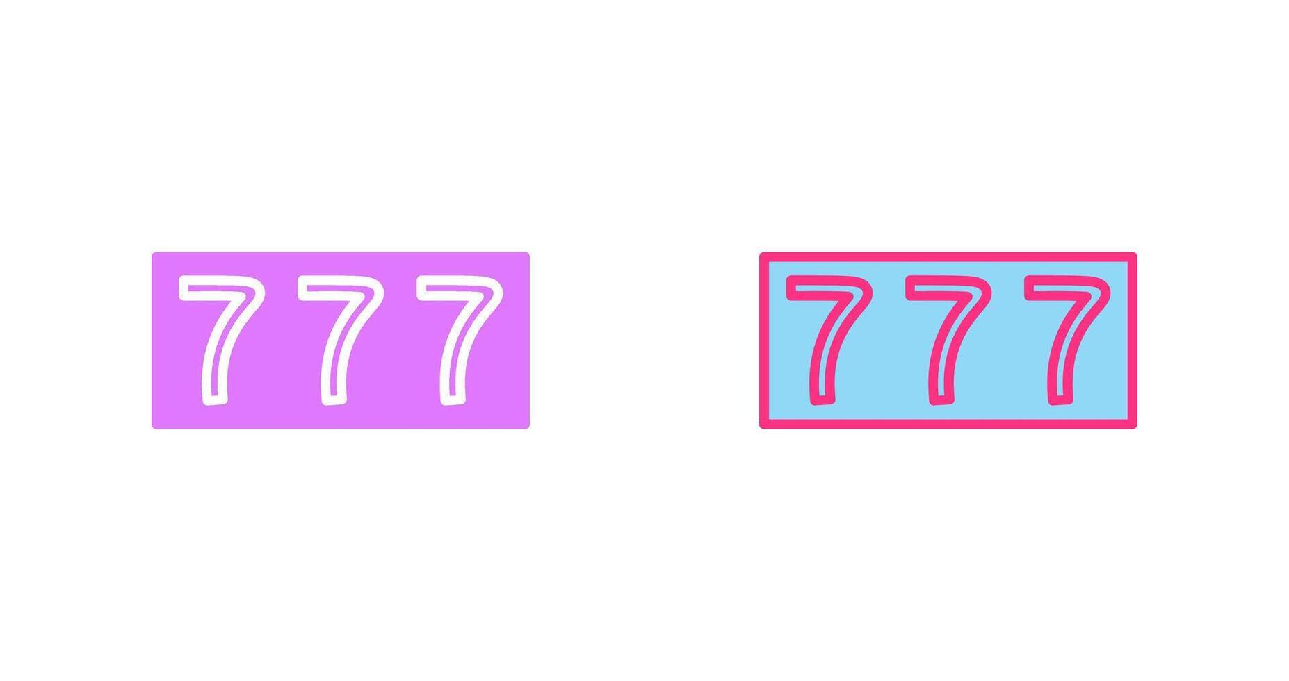 Triple Sevens Icon vector