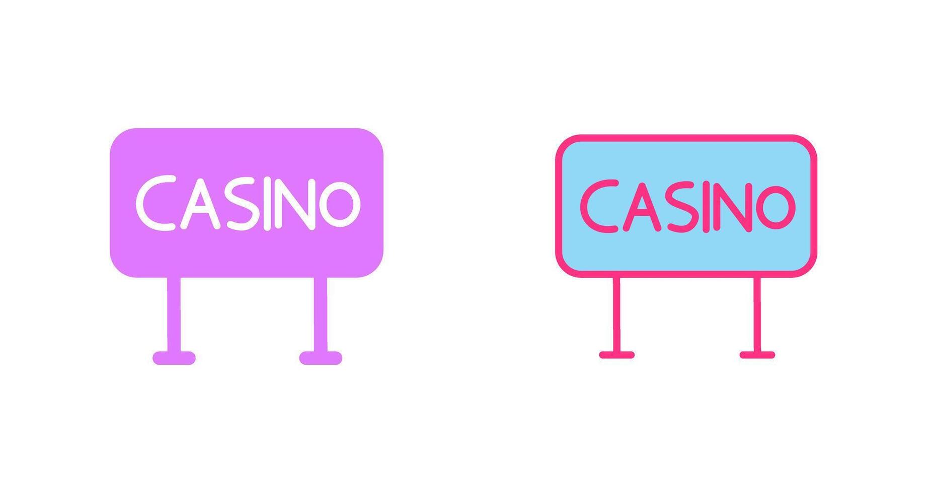 Casino Sign Icon vector