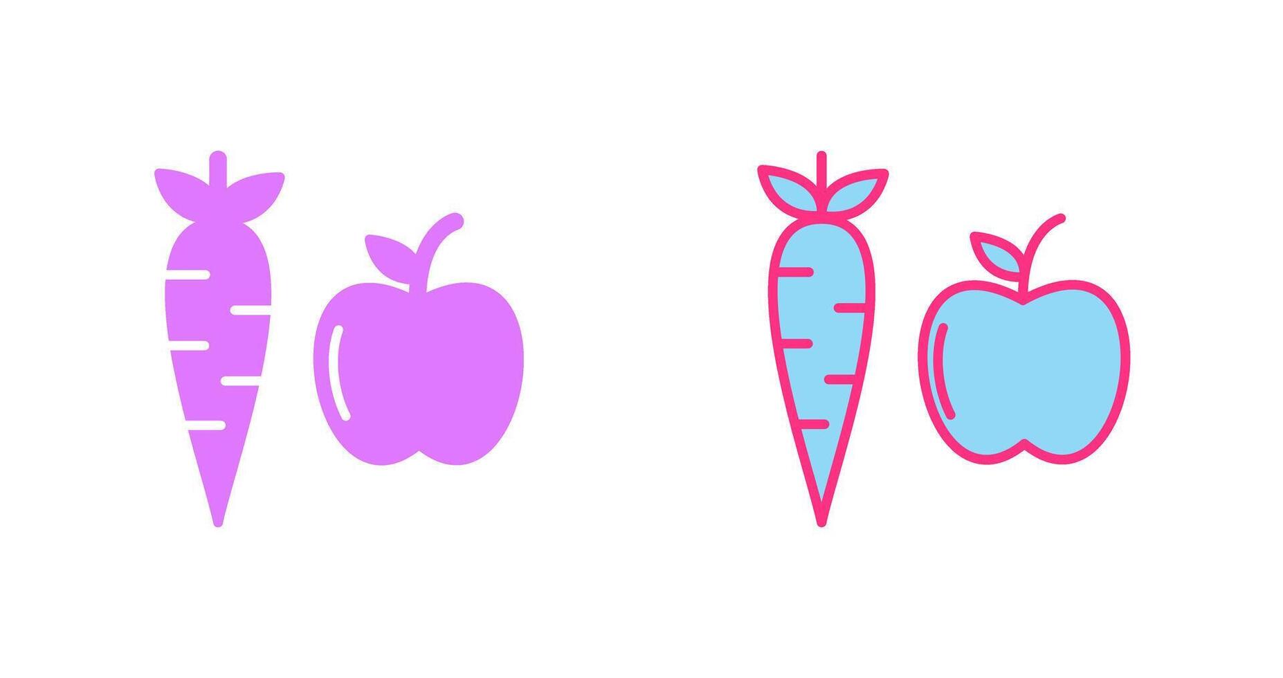 Fruits And Vegetables Icon vector
