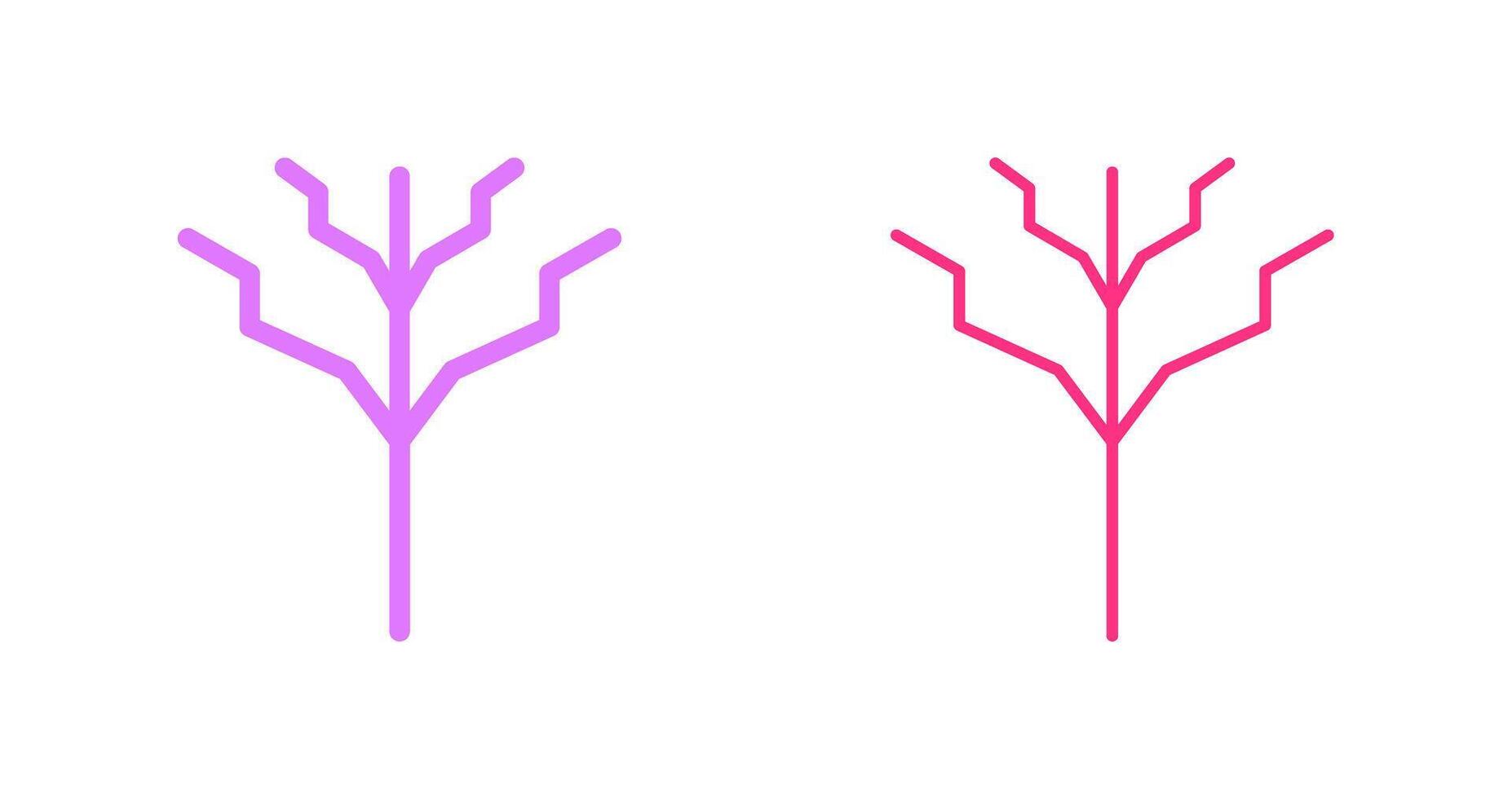 Tree with no leaves Icon vector