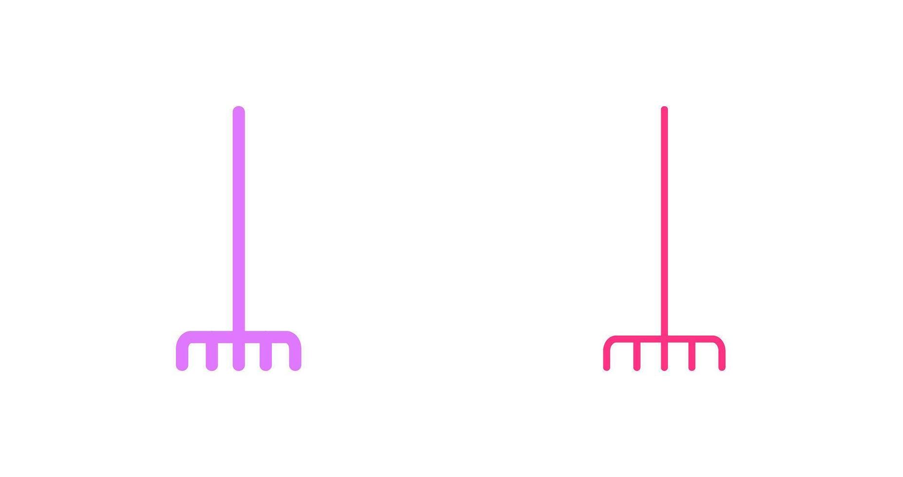 Fork picking leaves Icon vector