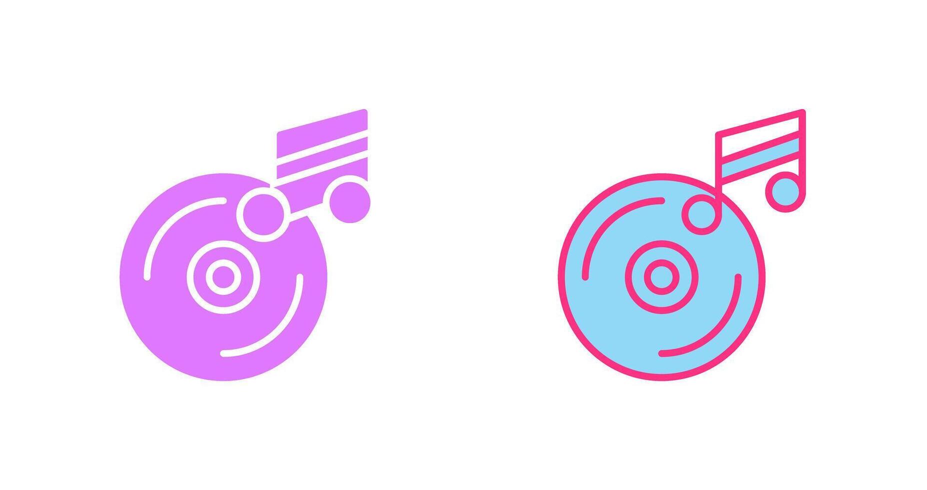 Music CD Icon vector
