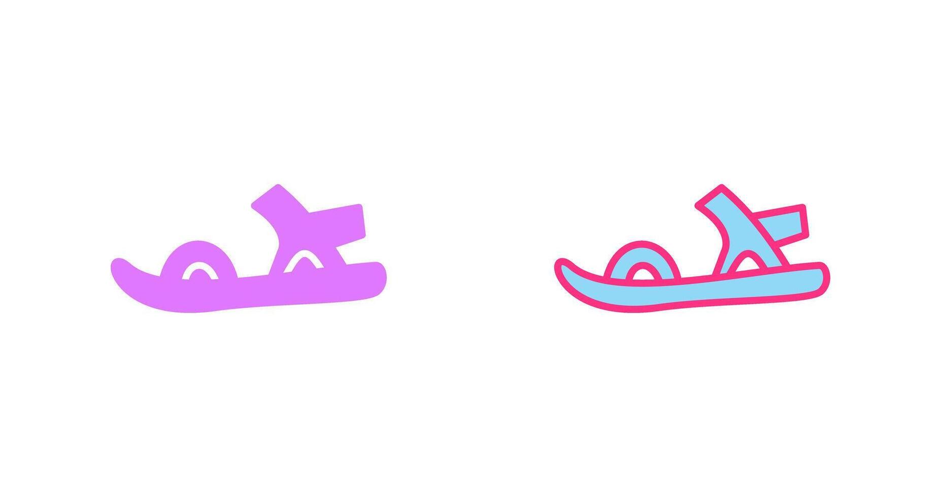 Stylish Sandals Icon vector