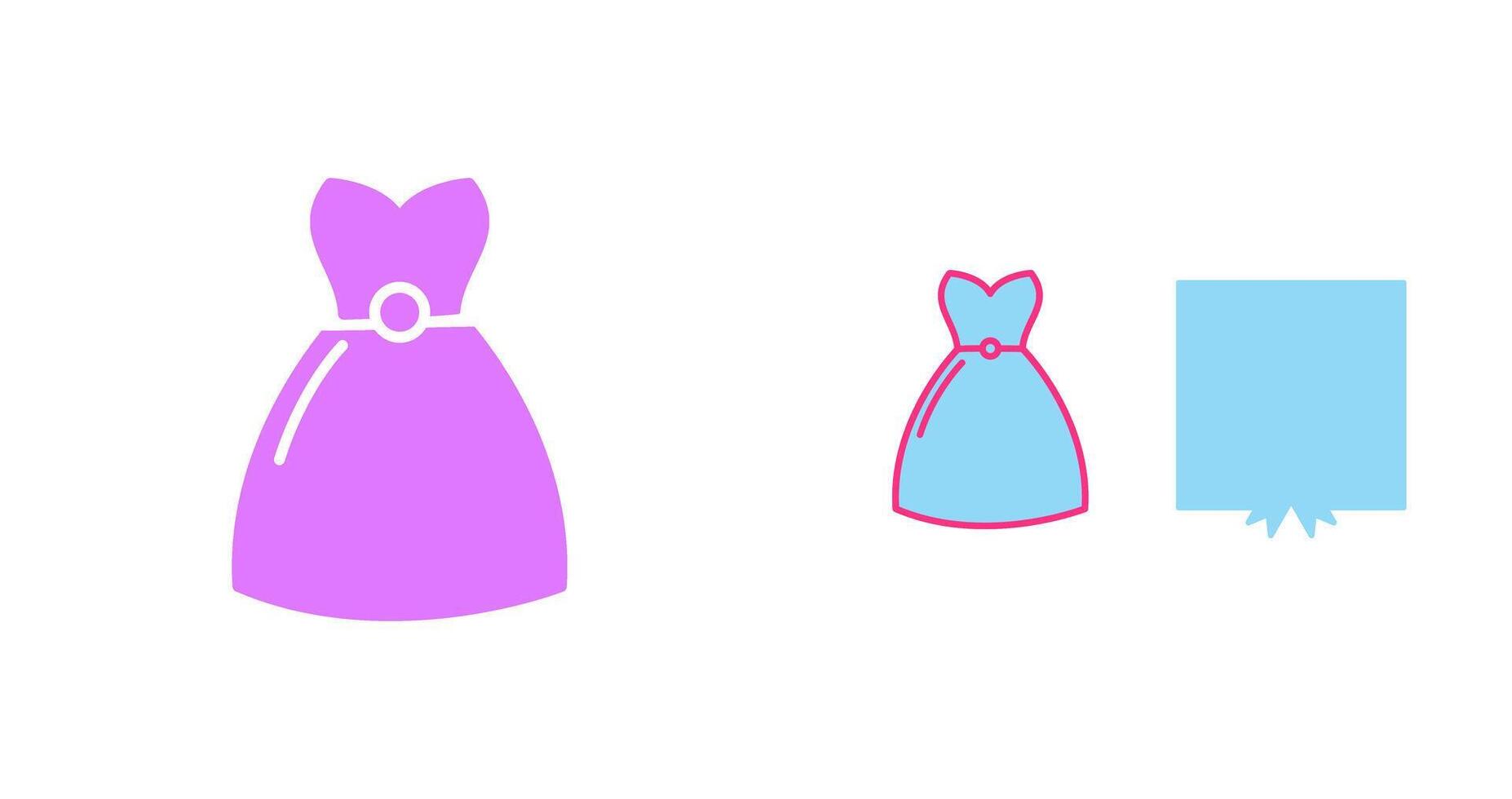 Cocktail Dress Icon vector