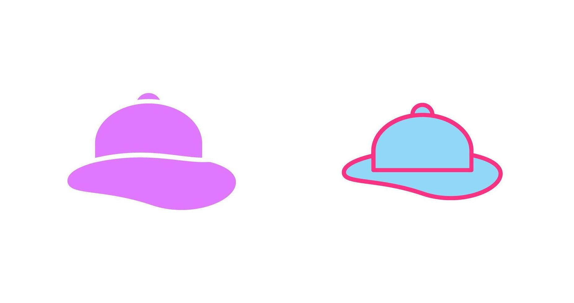 mujeres sombrero icono vector