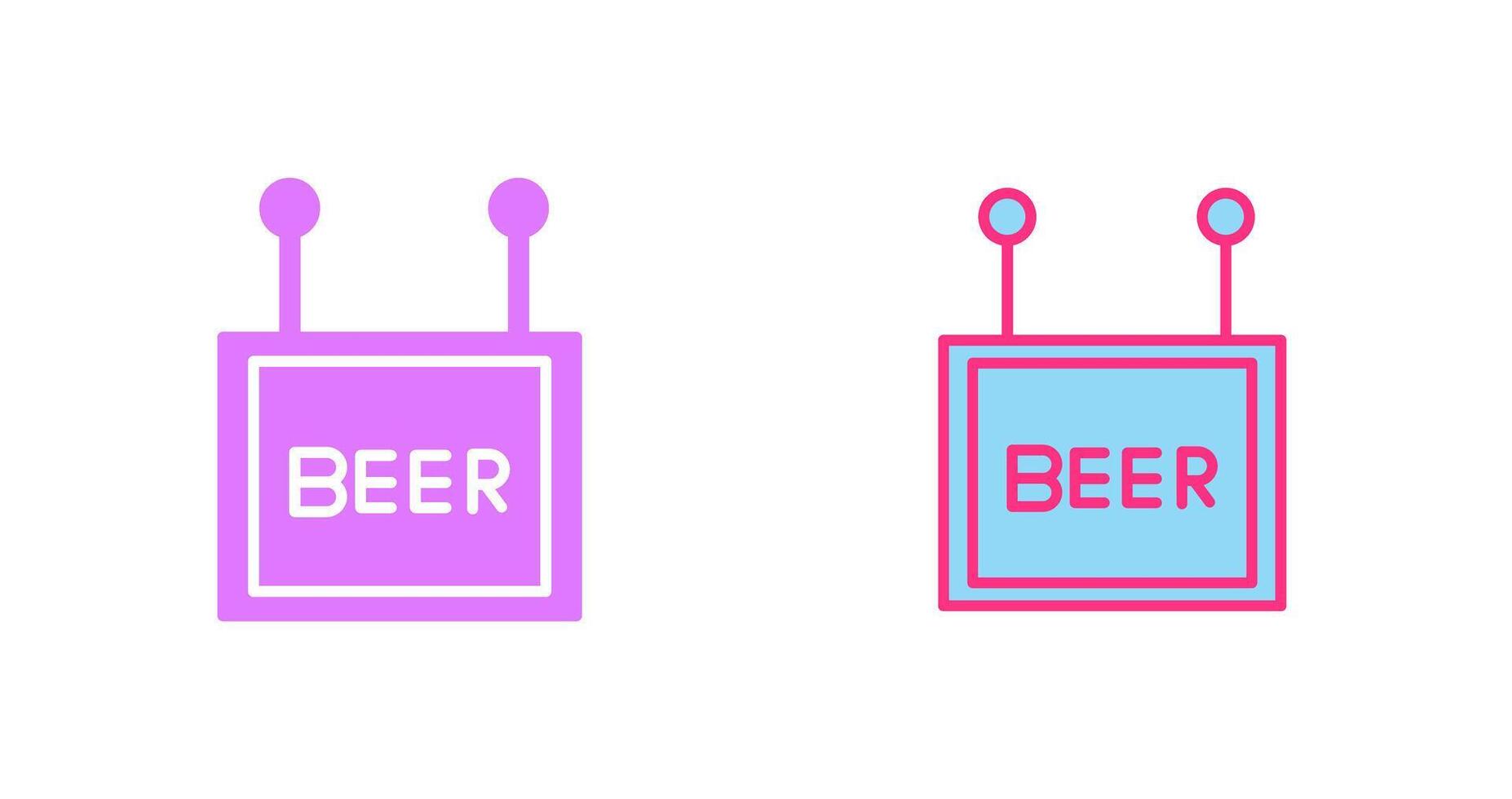 Beer Sign Icon vector