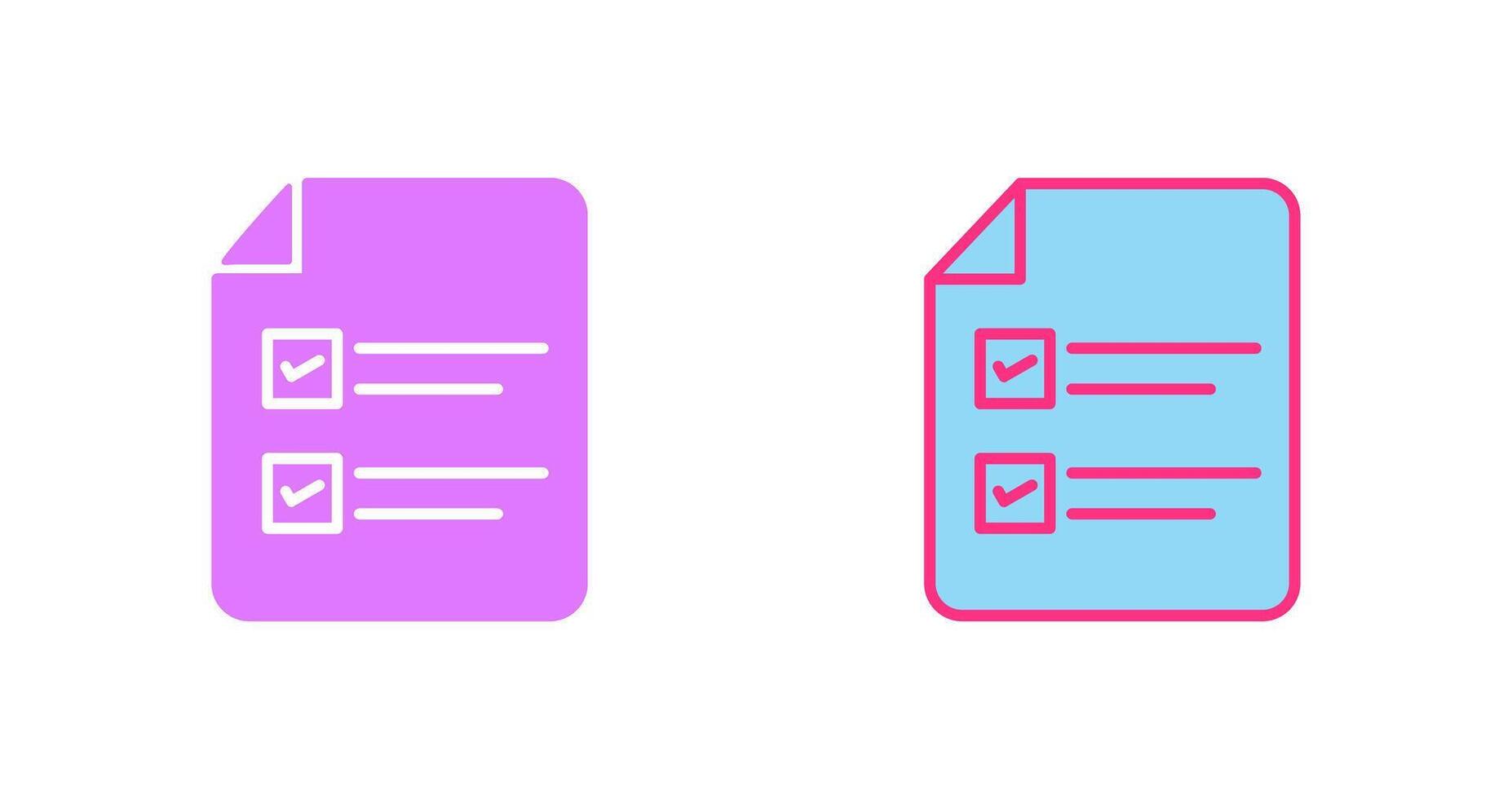 Filling Ballot Paper Icon vector