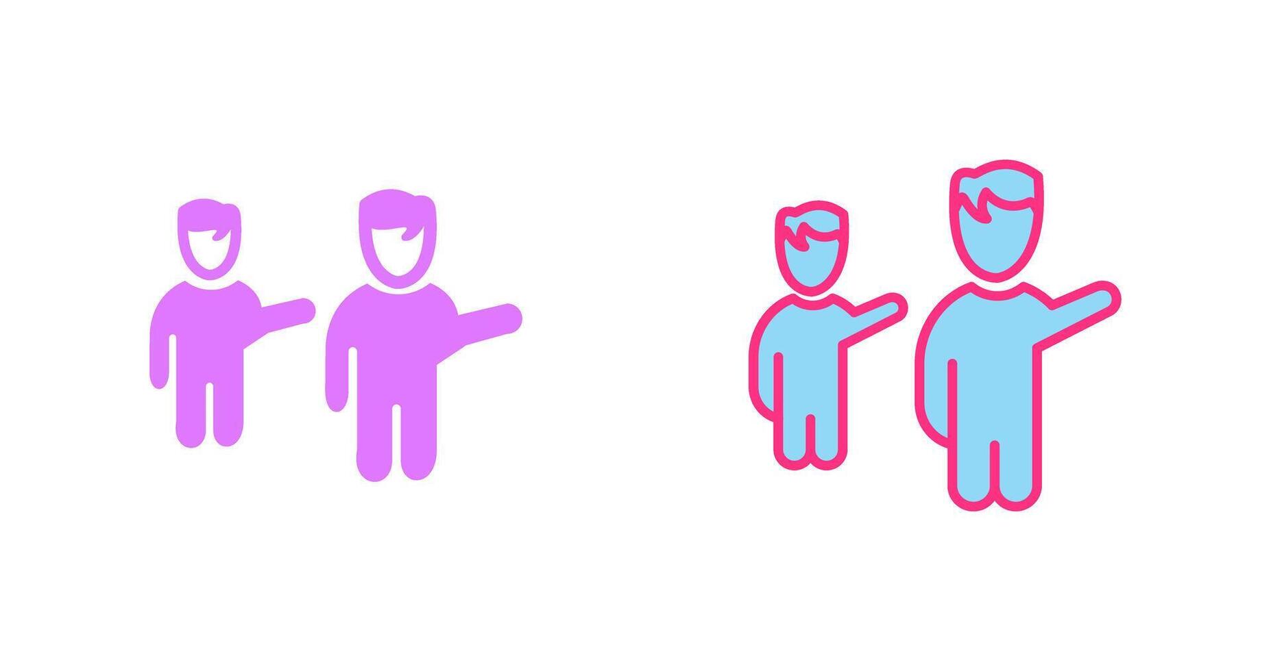 Waving to People Icon vector