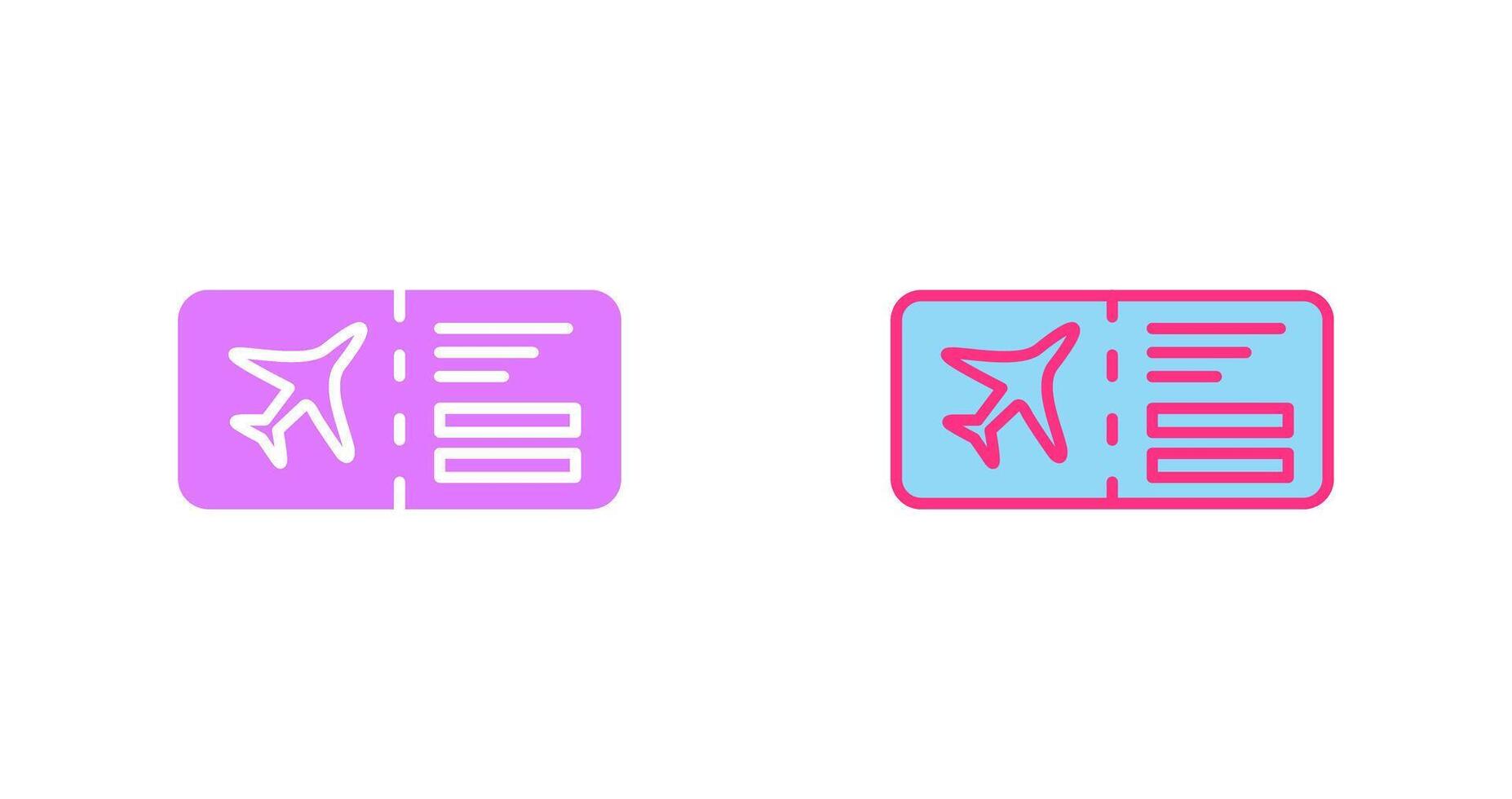 Plane Tickets Icon vector