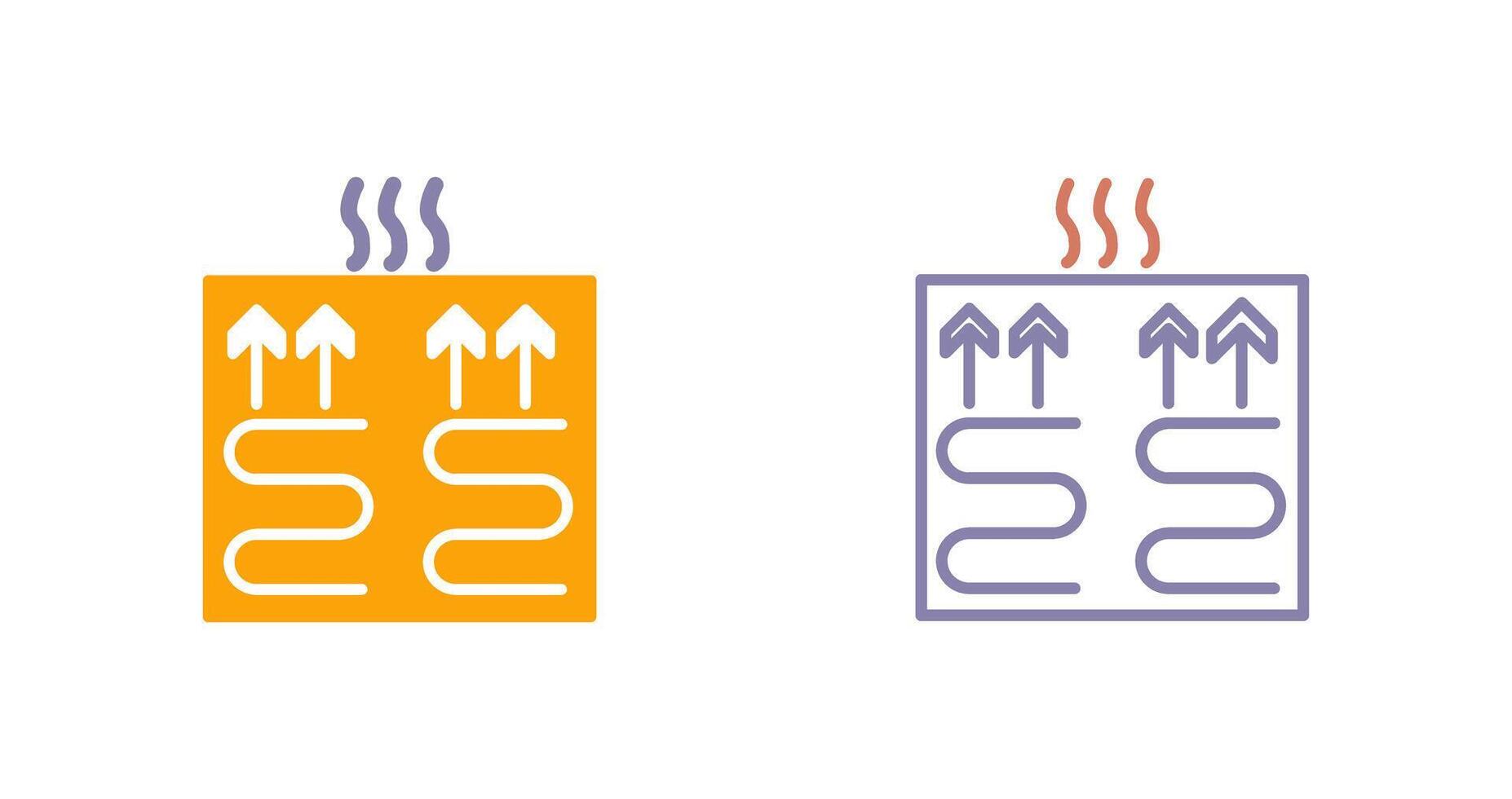 Underfloor Heating Icon vector