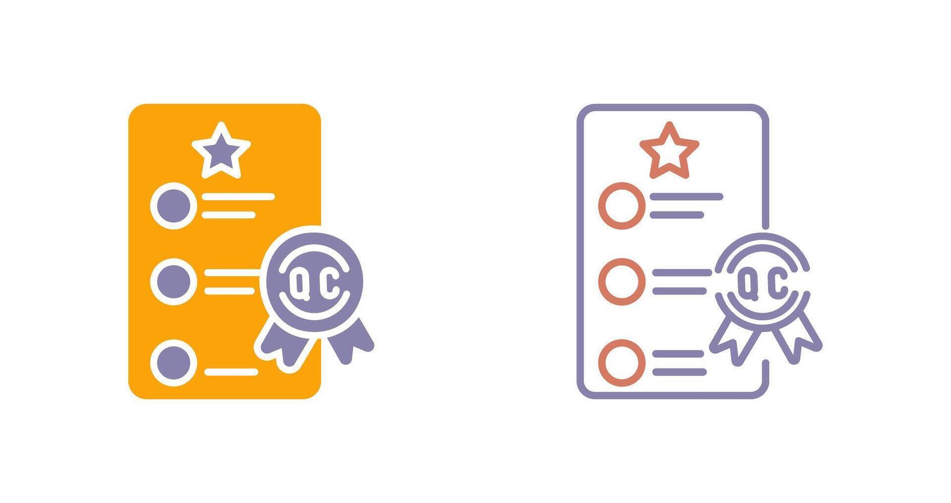 Quality Control Icon vector