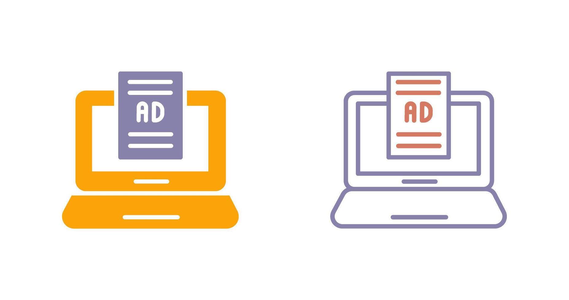 Internet Ads Icon vector