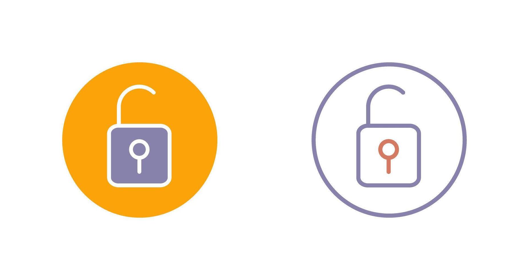 Open Lock Icon vector