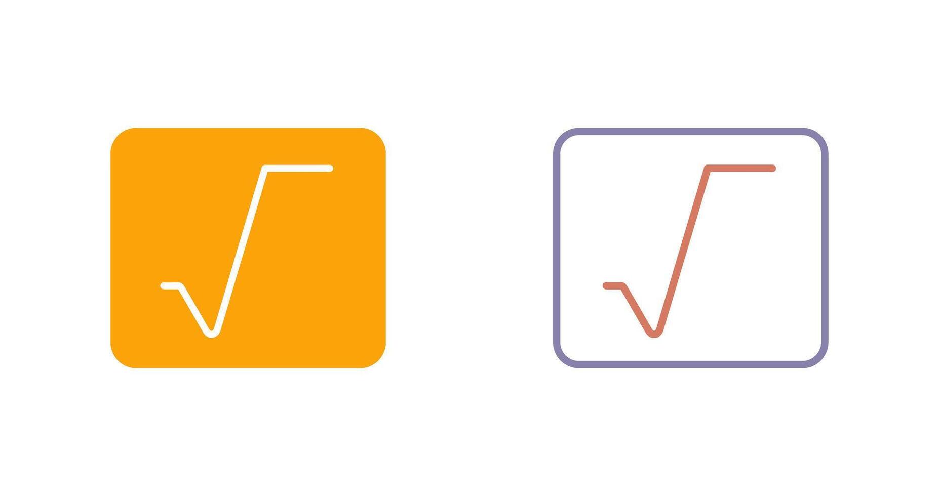 Square Root Icon vector