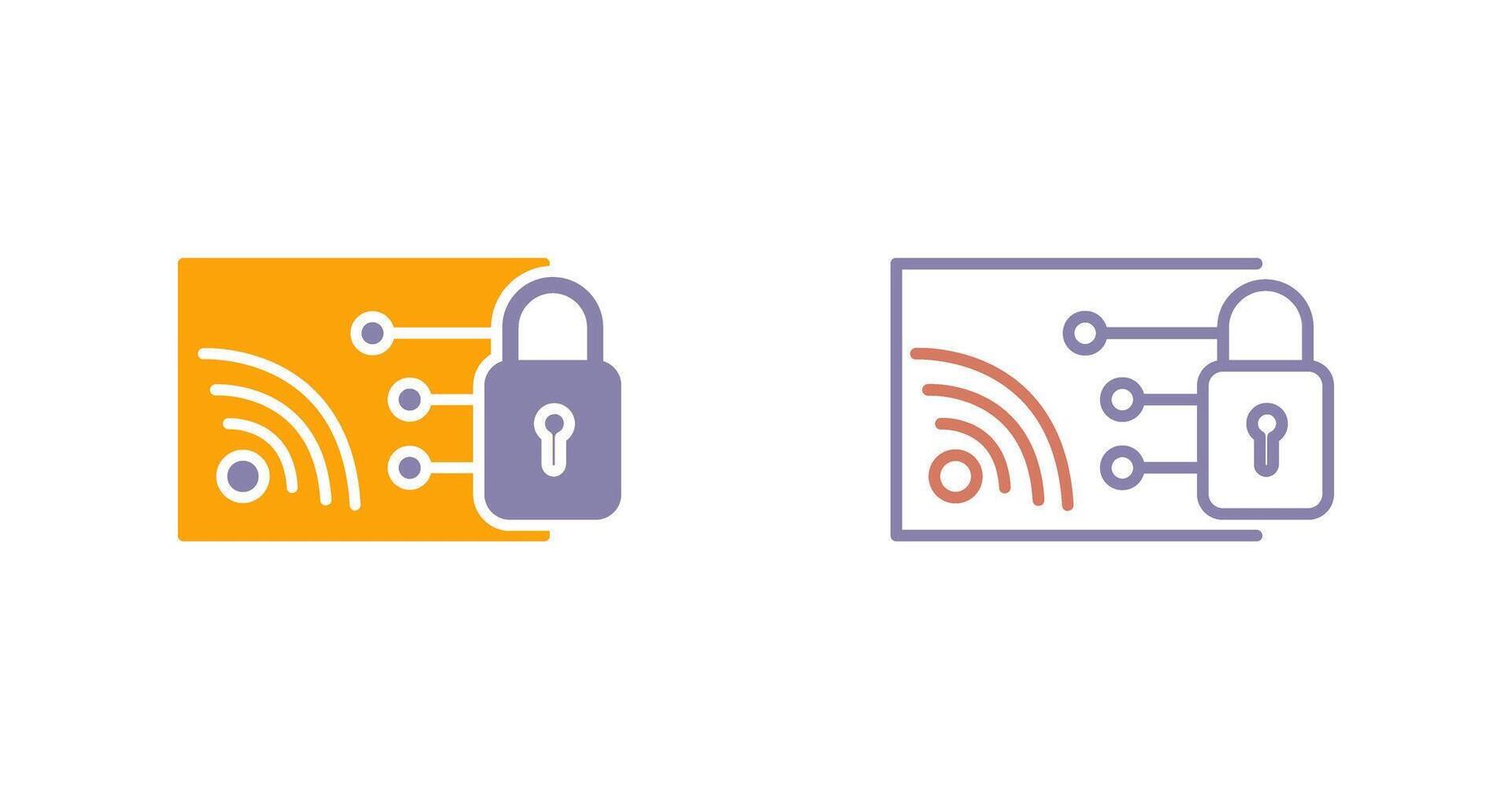 Protected WiFi Icon vector