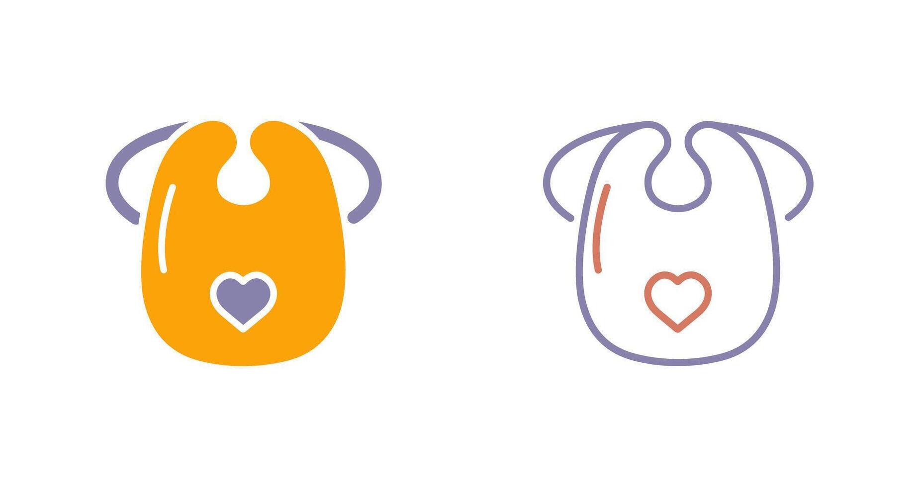 Baby Bib Icon vector