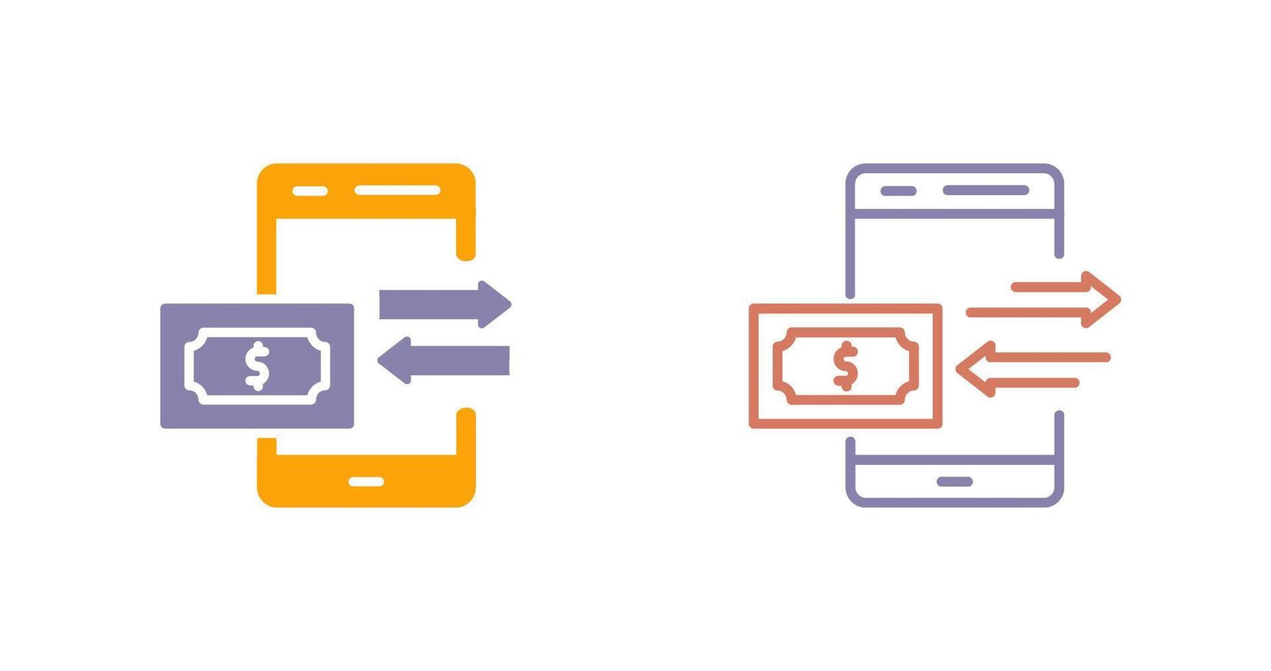 icono de transferencia de dinero vector