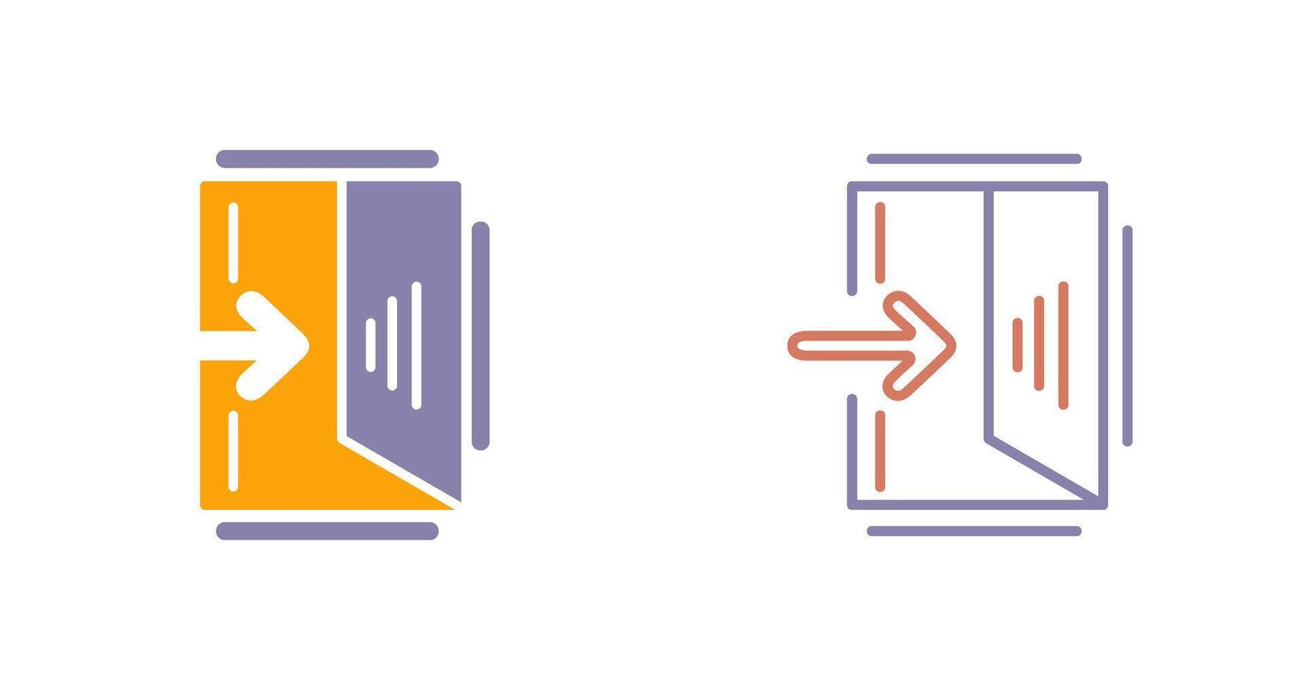 Exit Sign Icon vector
