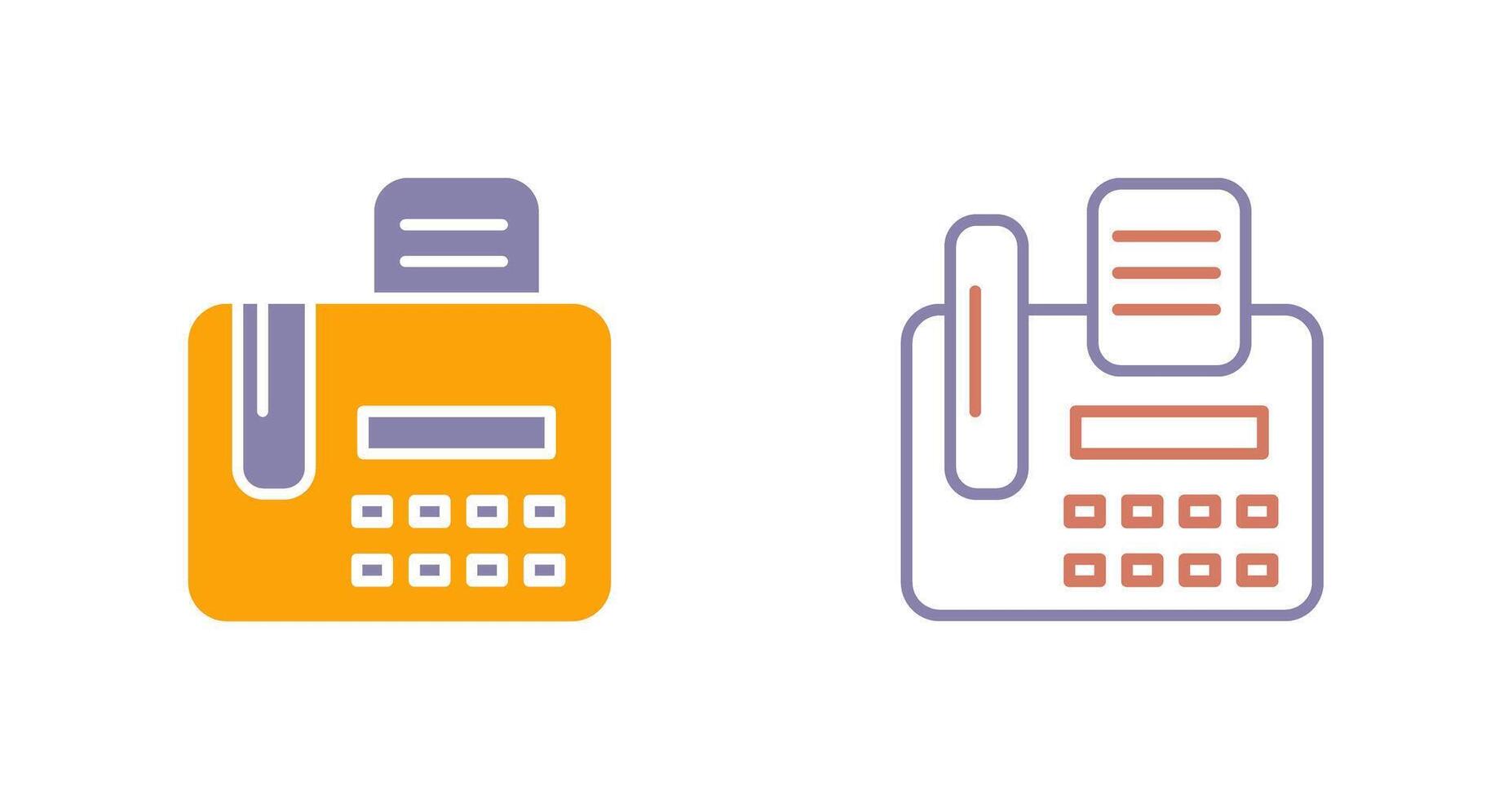 Fax Machine Icon vector