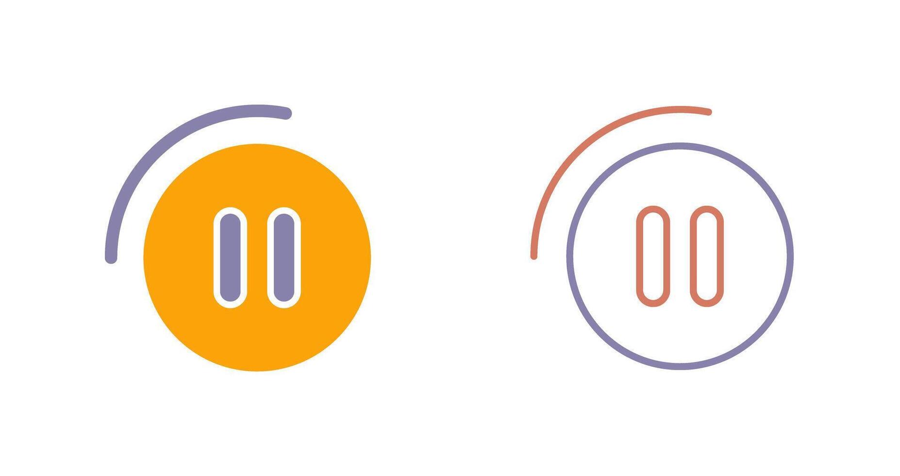 Pause Button Icon vector