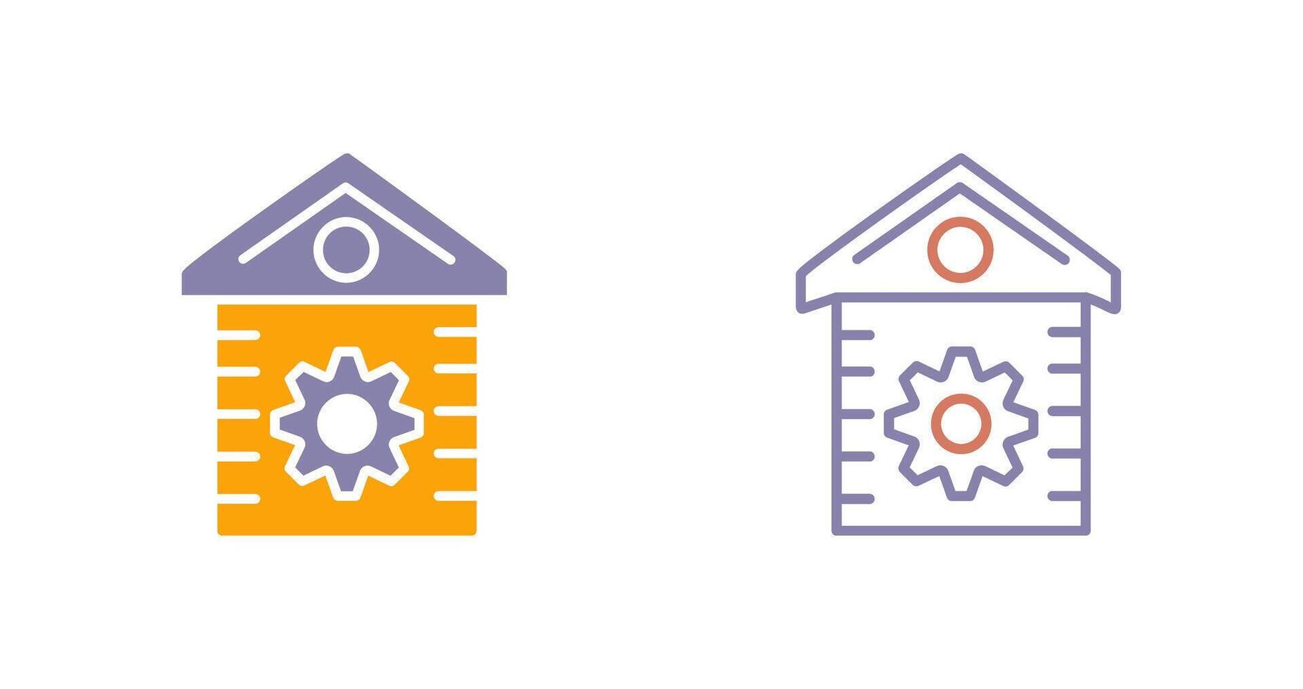 House Setting Icon vector