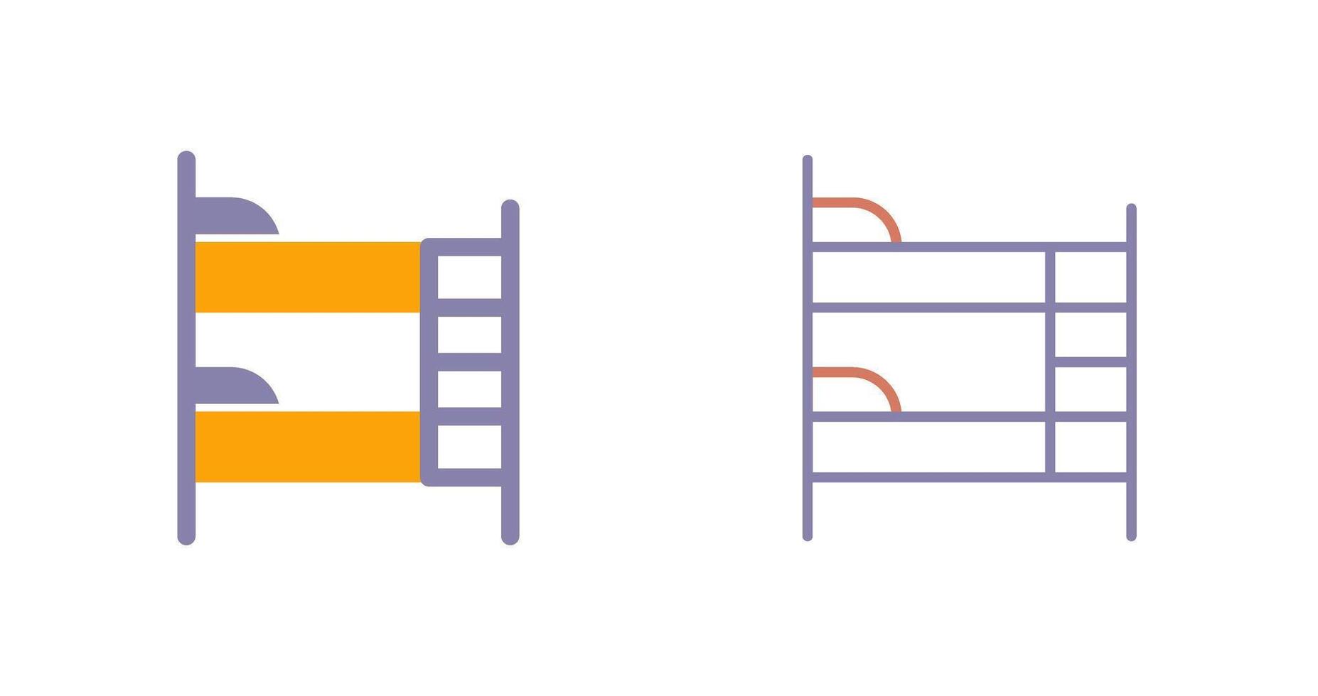 Bunk bed Icon vector