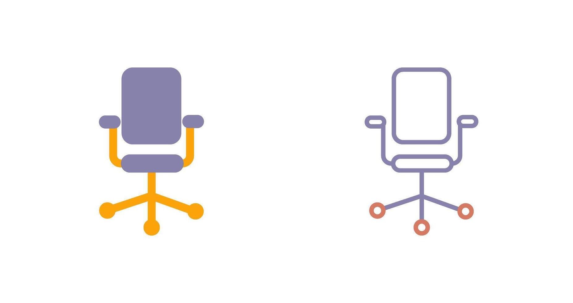 Office Chair II Icon vector