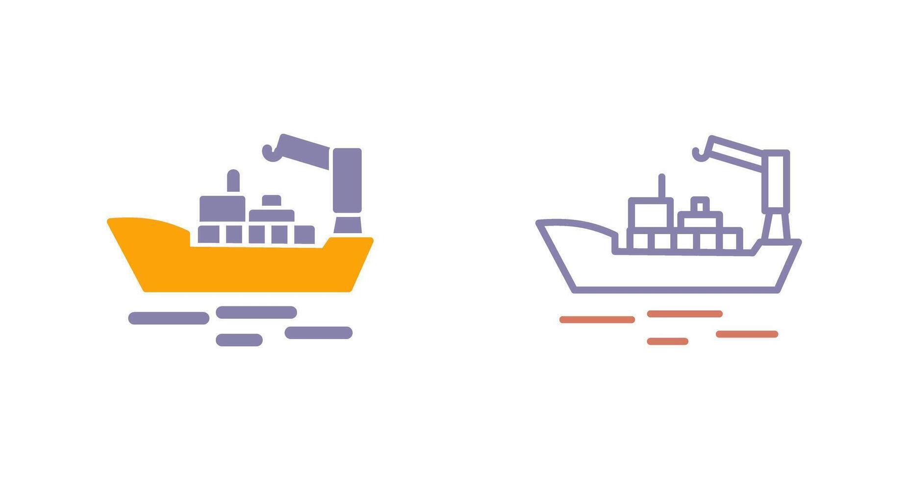 Cargo Ship II Icon vector