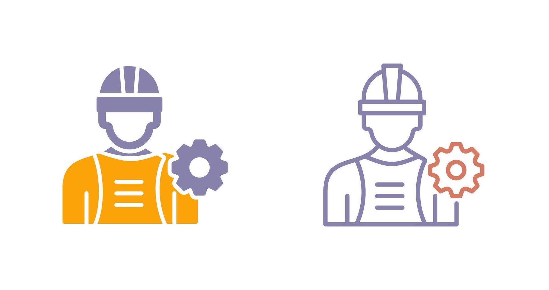 industria trabajador icono vector