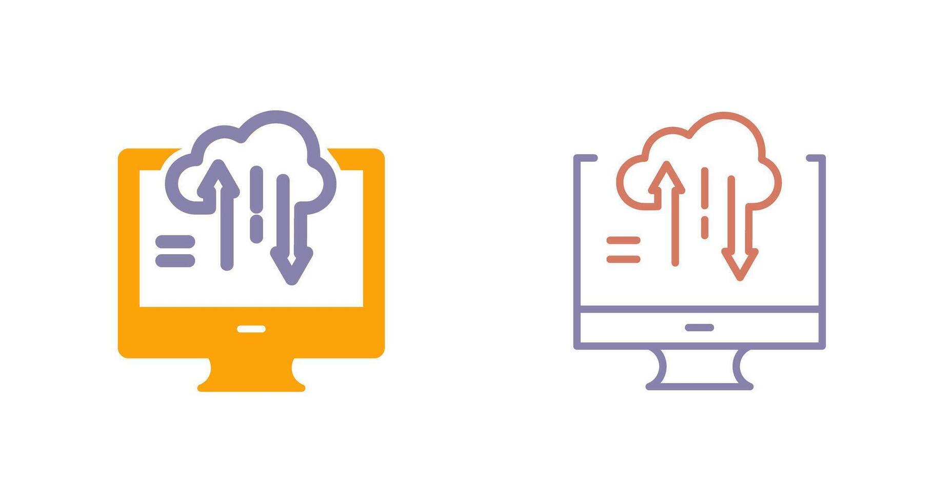 icono de transferencia de datos vector