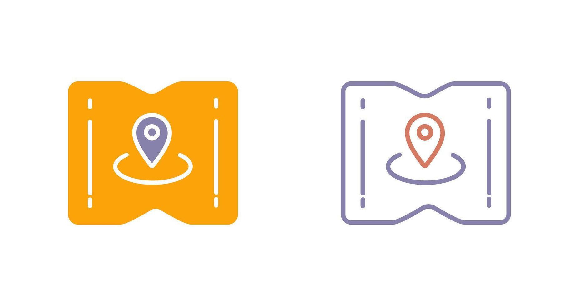 Map and Location Icon vector