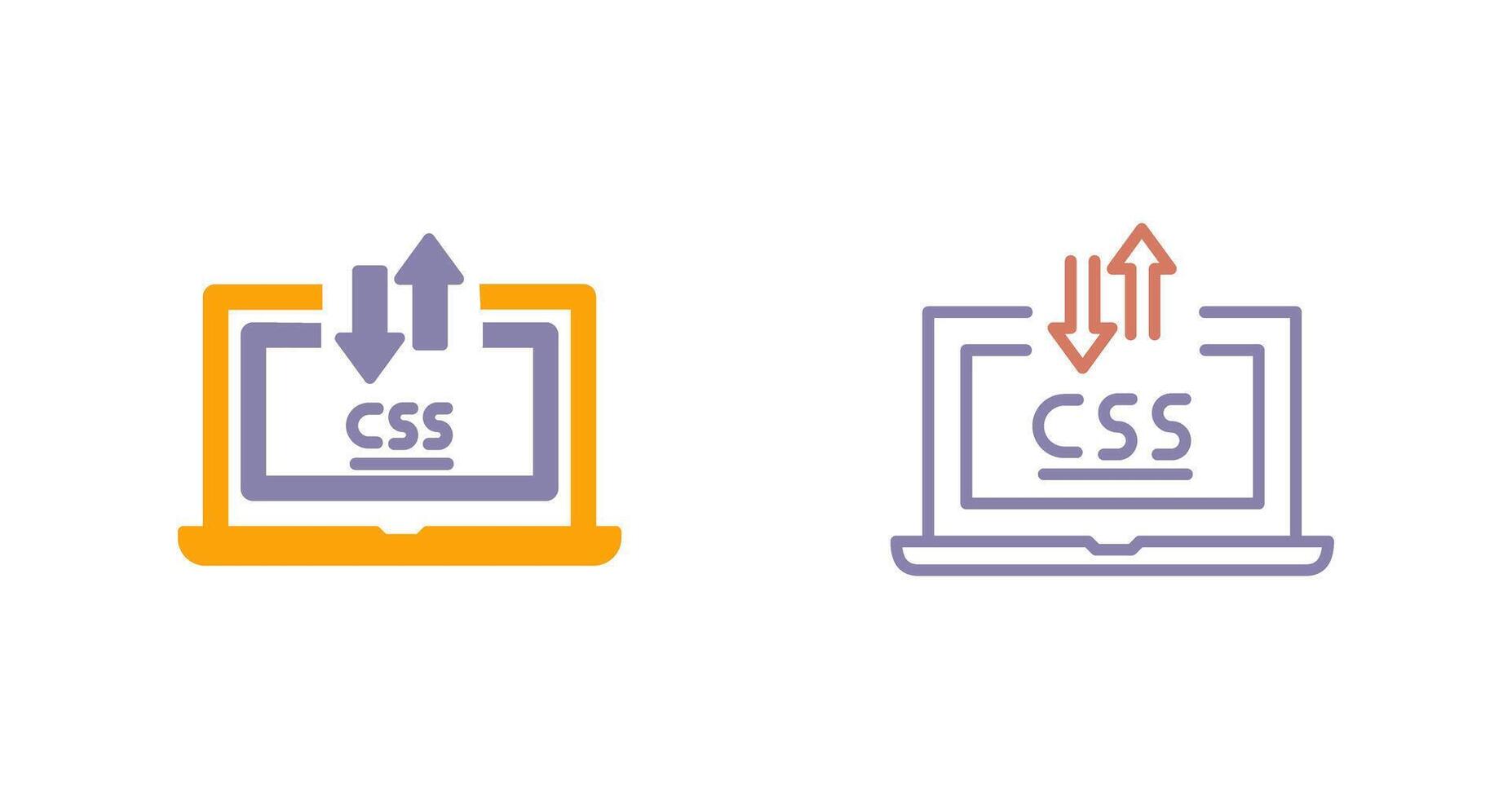 CSS Laptop Icon vector