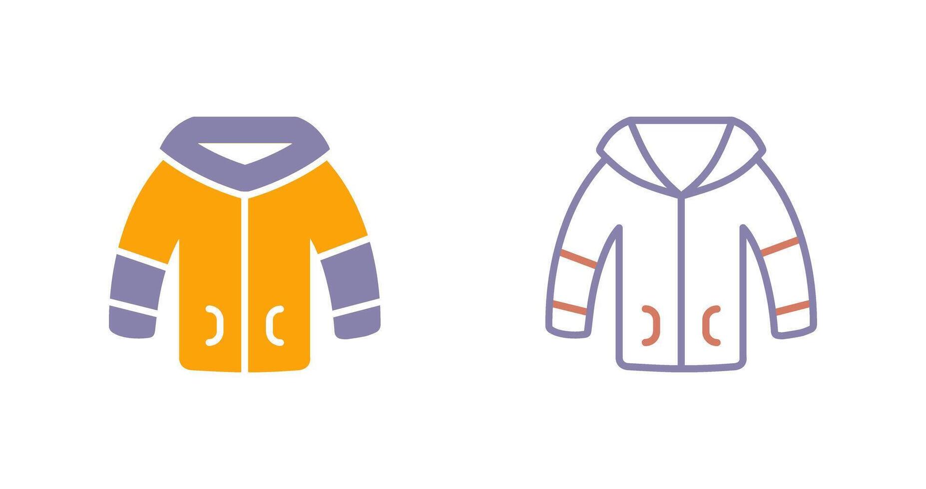 Winter Jacket Icon vector