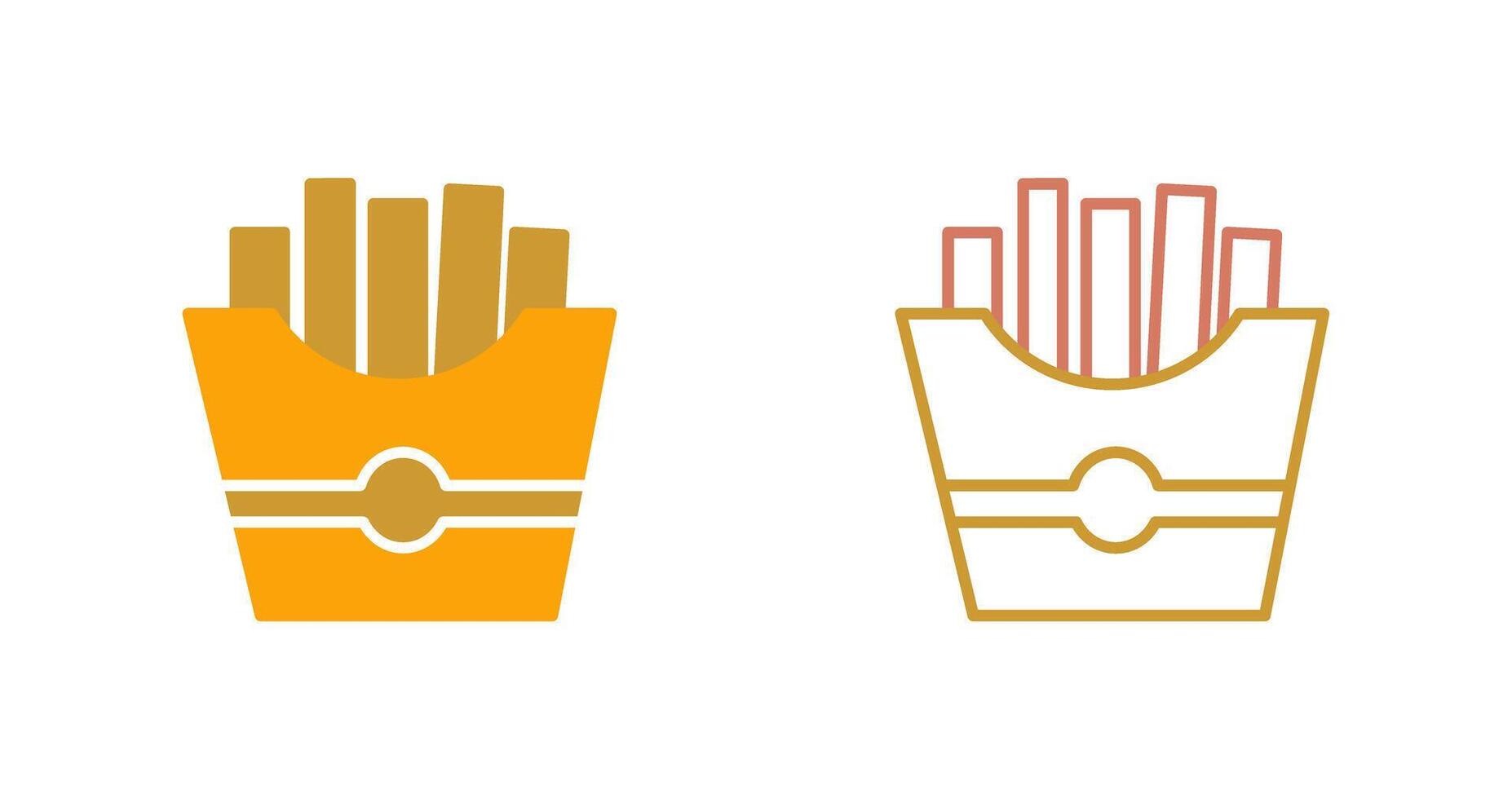 French Fries Icon vector