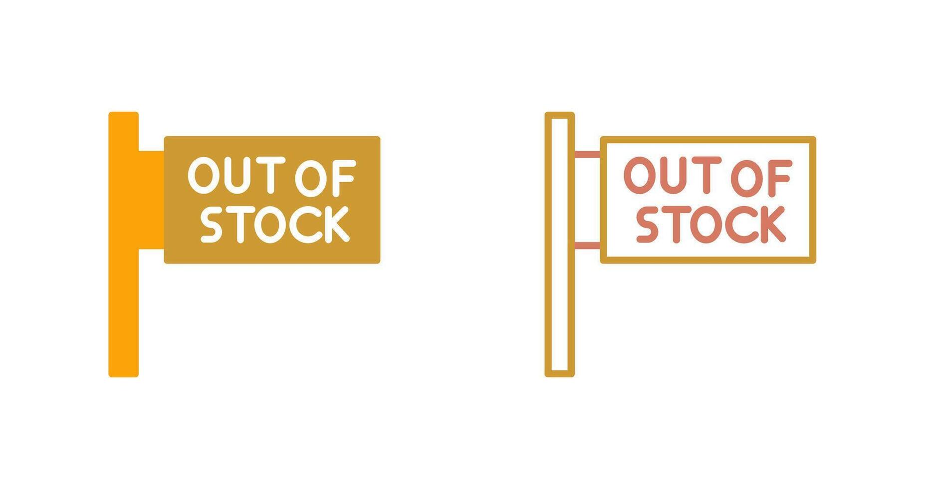 Out of Stock Icon vector