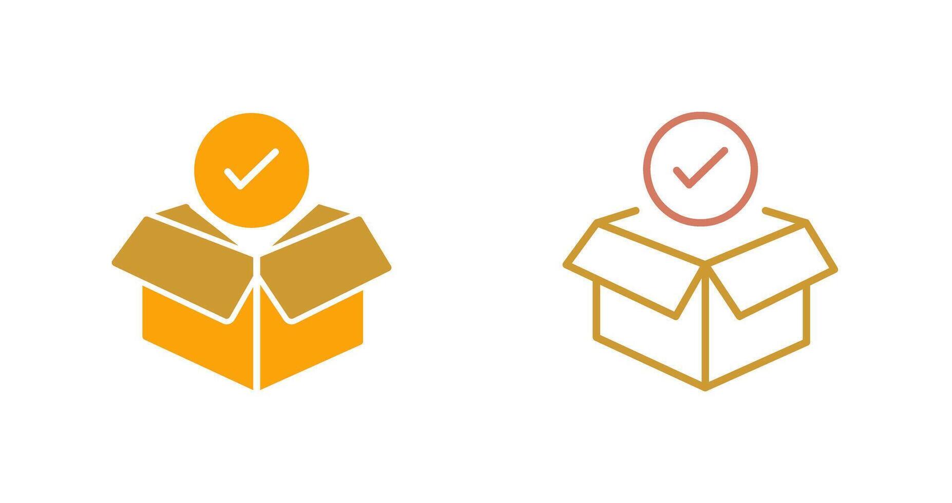 Package Receiving Icon vector