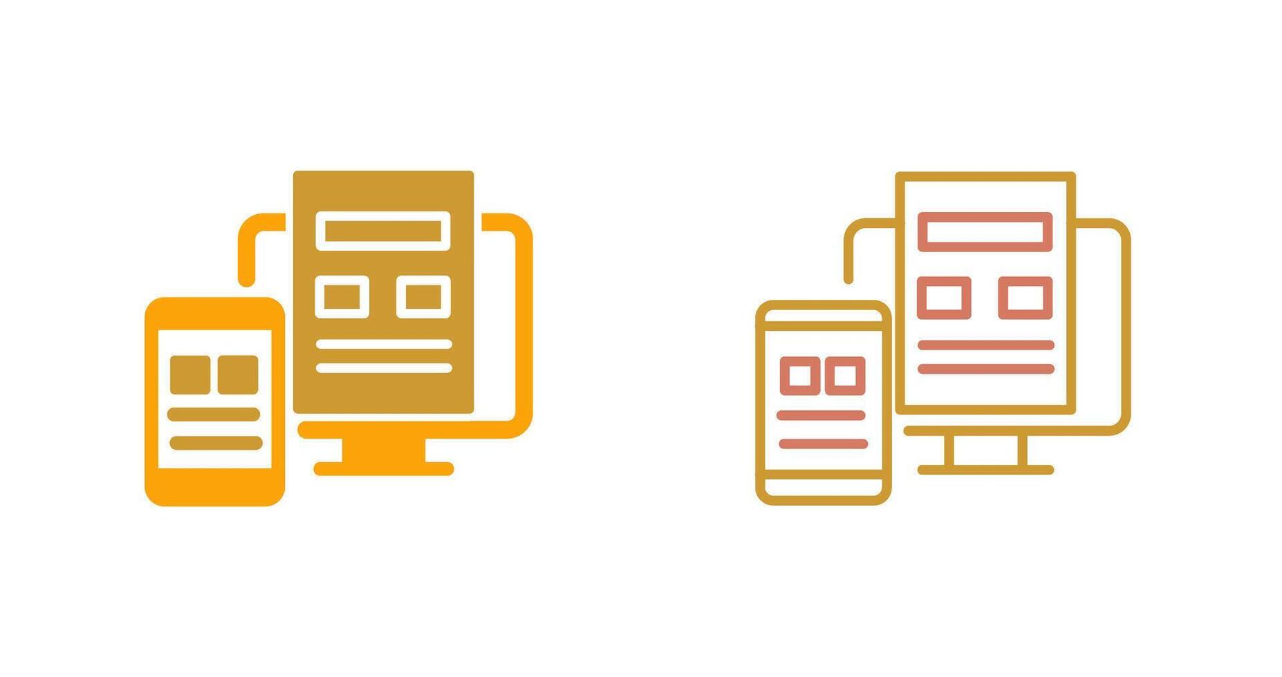 Adaptive Layout Icon vector