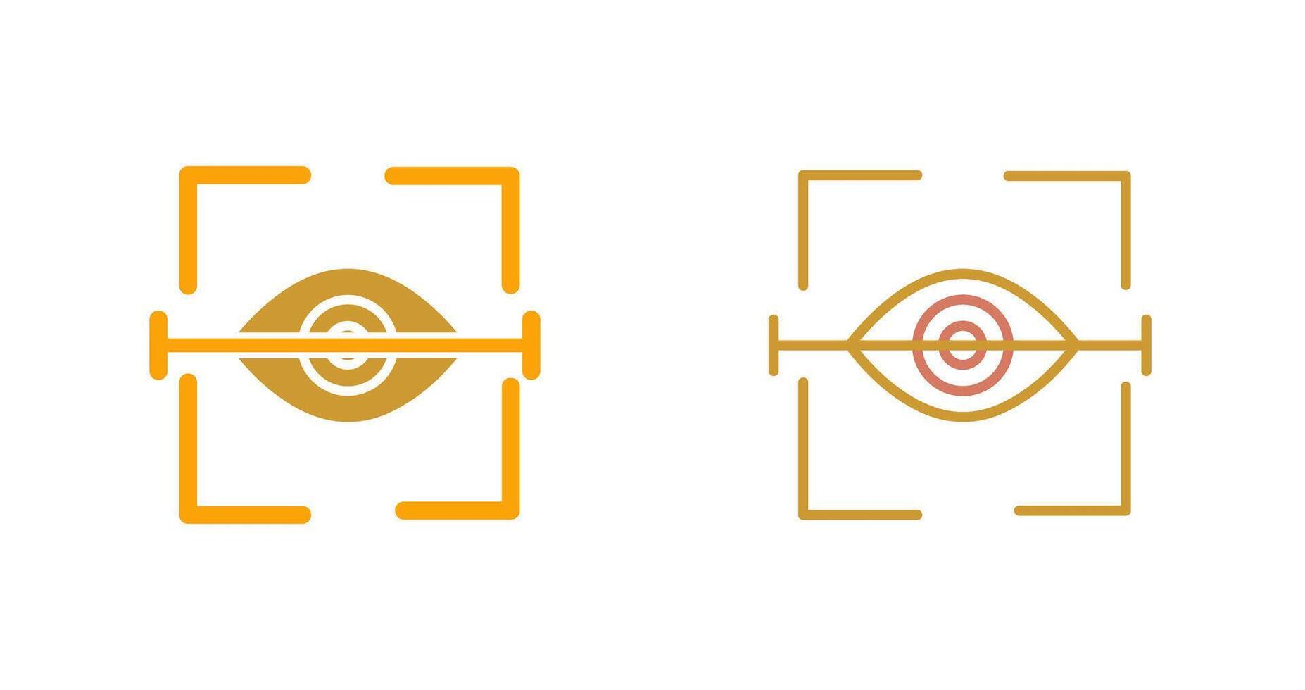 Eye Scan Icon vector