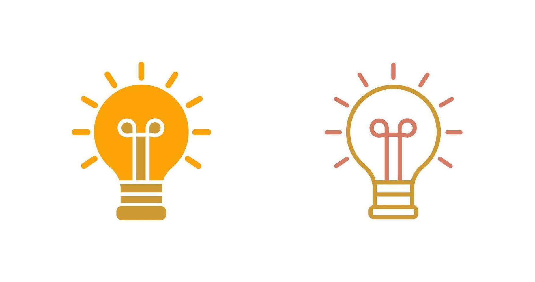 Light Bulb Icon vector