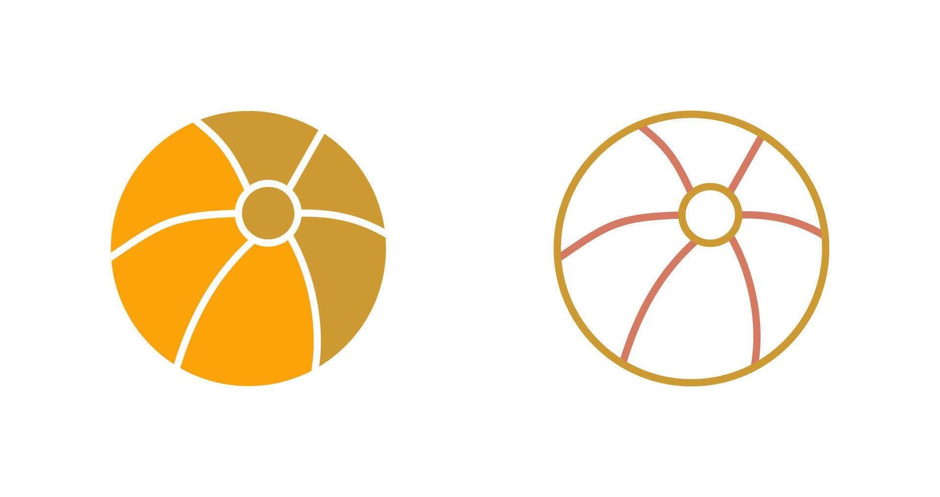 Beach Ball Icon vector
