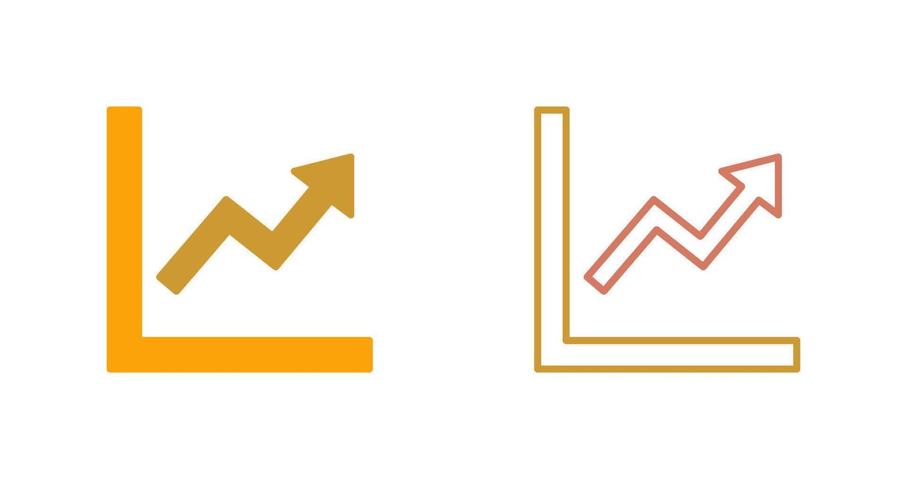 Graph Up Icon vector