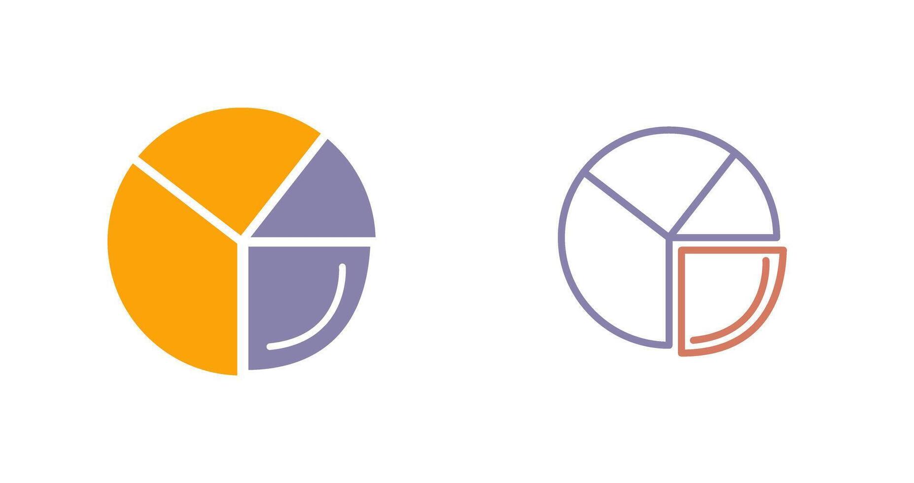 Pie Chart Analysis Icon vector