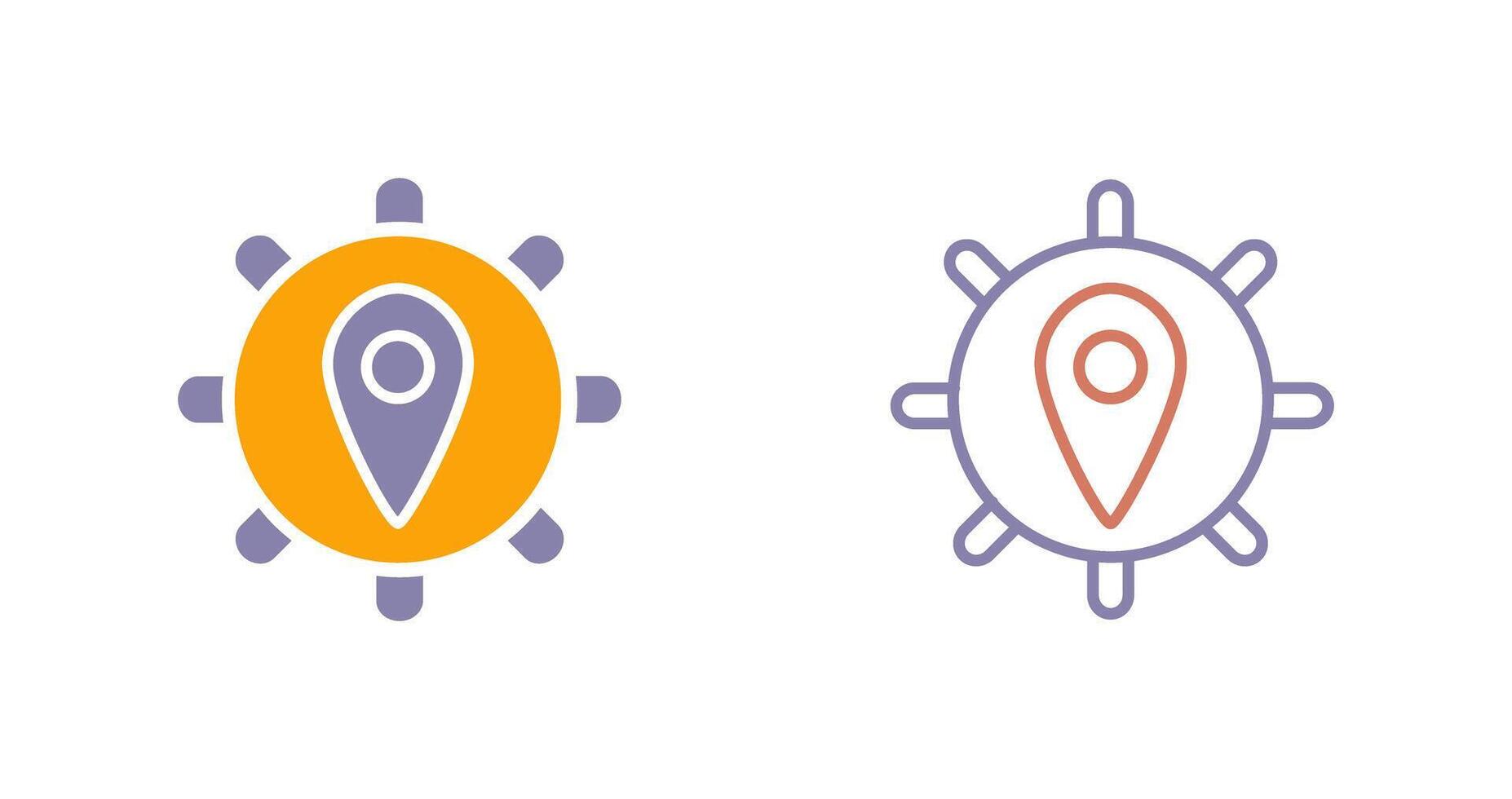 Location Settings Icon vector