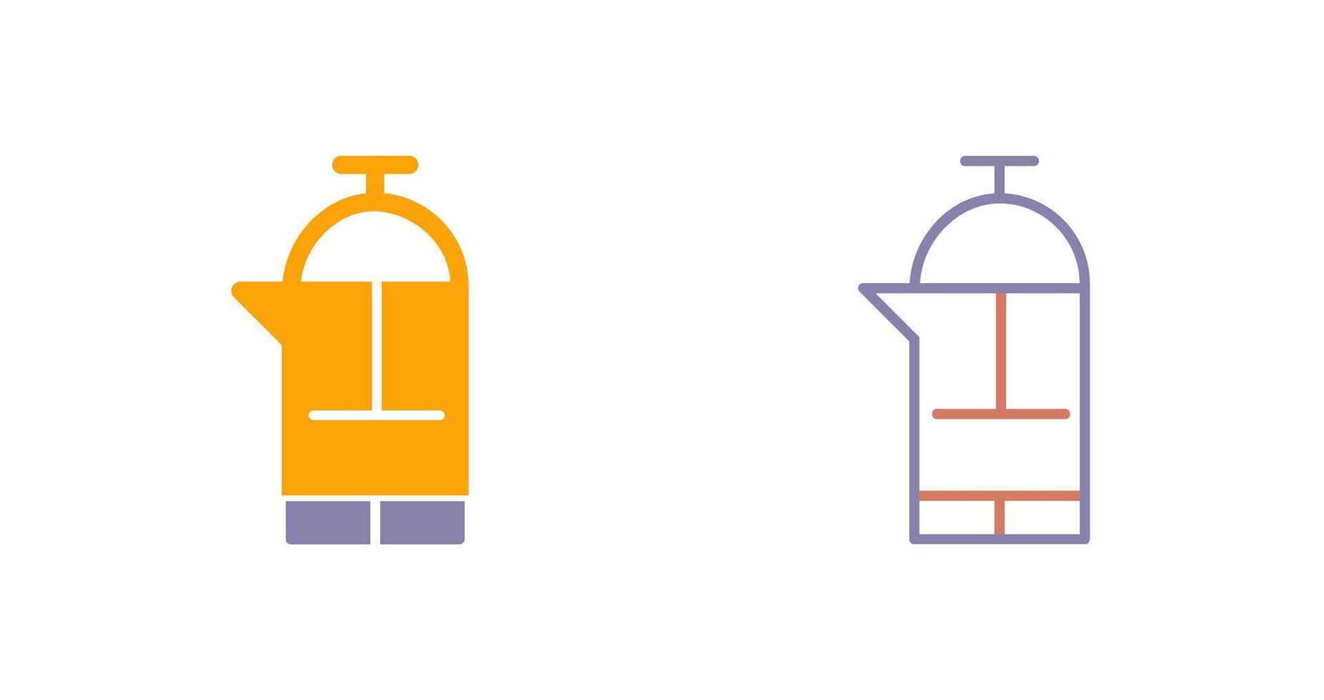 French Press Icon vector